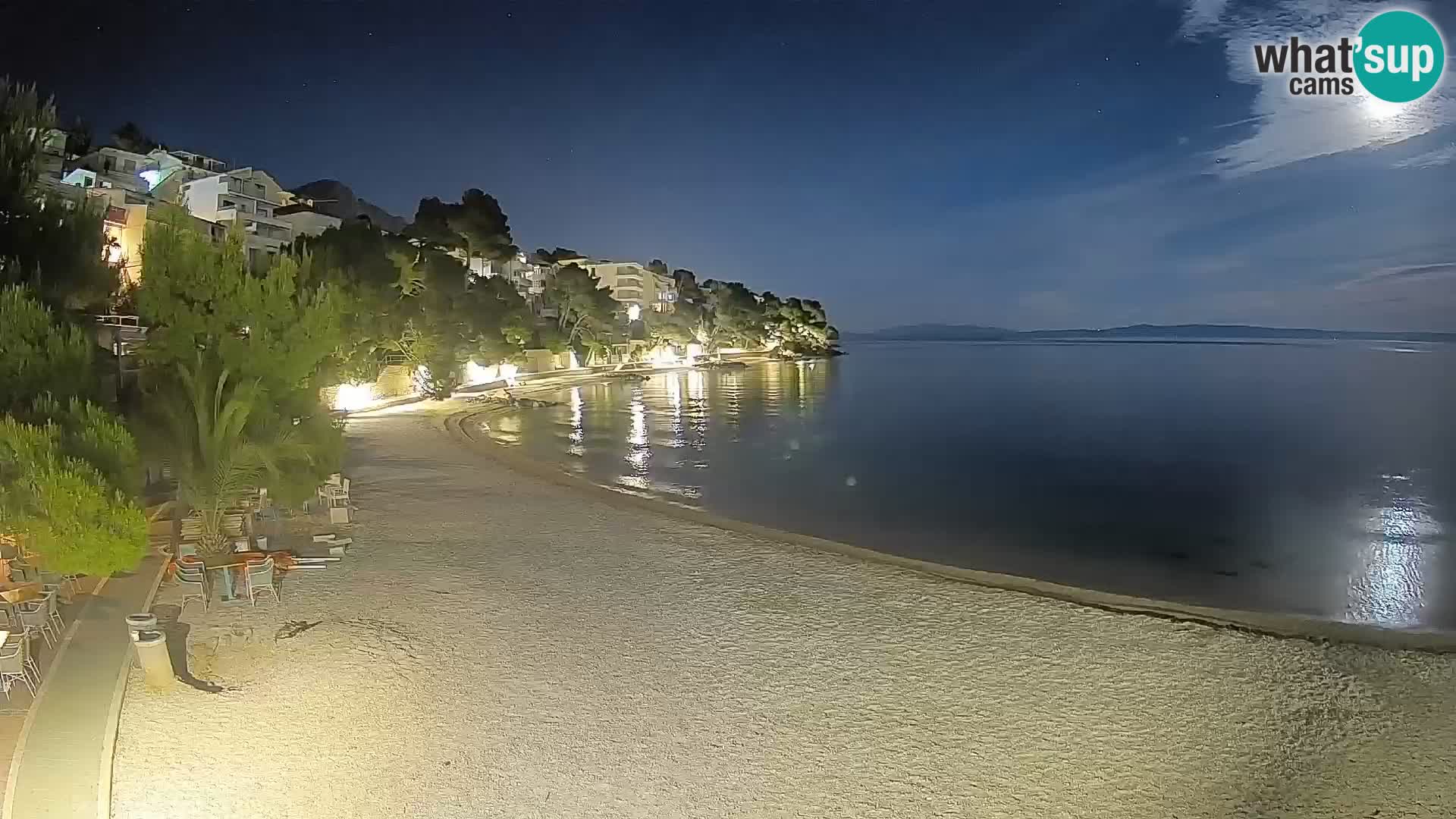 Webcam Lučica Beach Brela – Live View from the Adriatic Coast