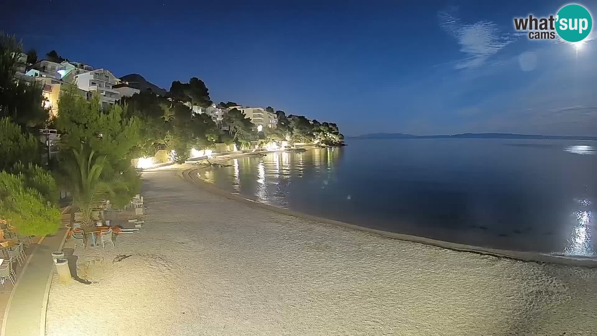 Webcam Lučica Beach Brela – Live View from the Adriatic Coast