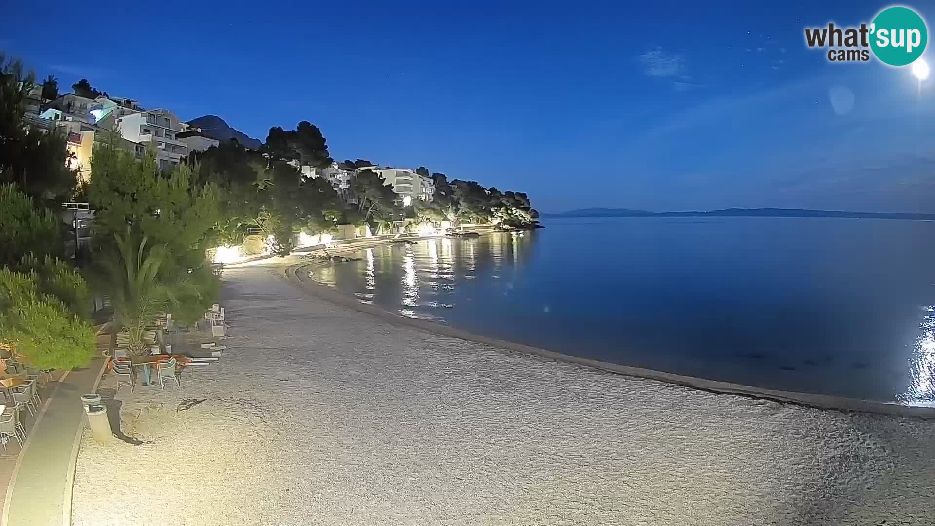 Webcam Playa Lučica Brela – Vista en directo de la costa adriática