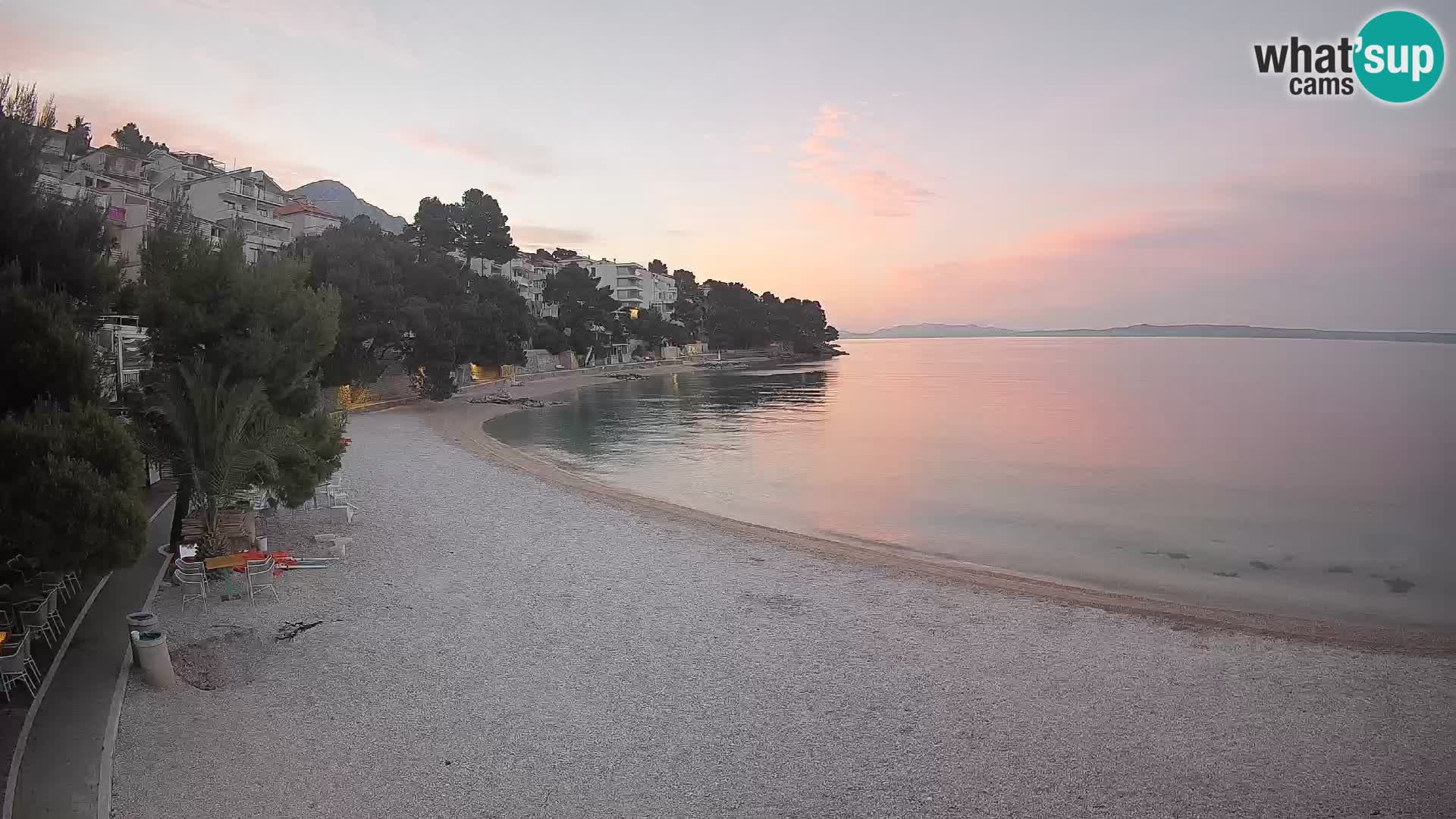 Webcam Lučica Beach Brela – Live View from the Adriatic Coast