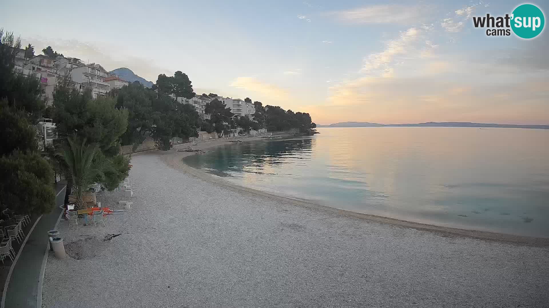 Webcam Lučica Beach Brela – Live View from the Adriatic Coast