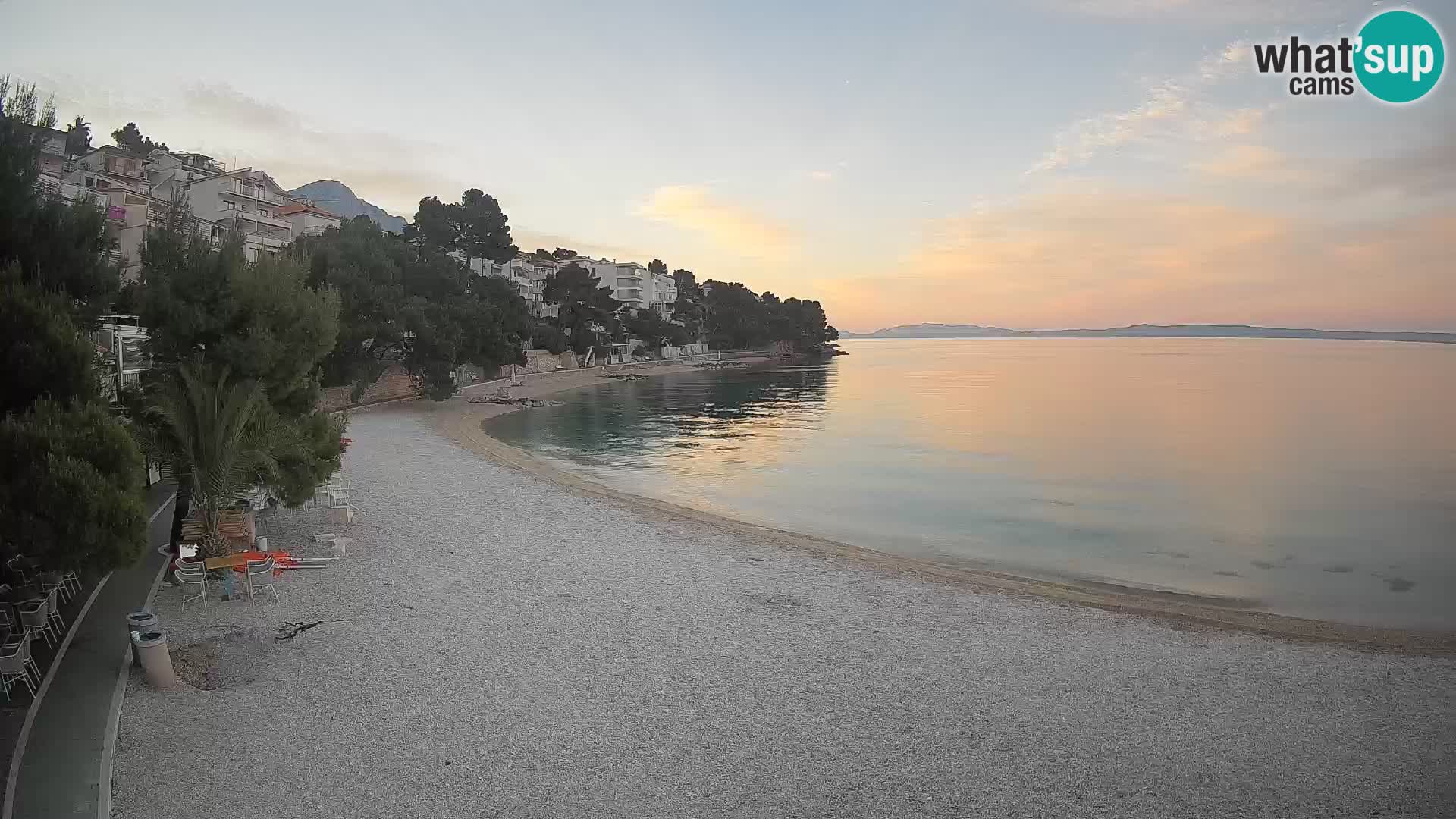 Webcam Lučica Beach Brela – Live View from the Adriatic Coast