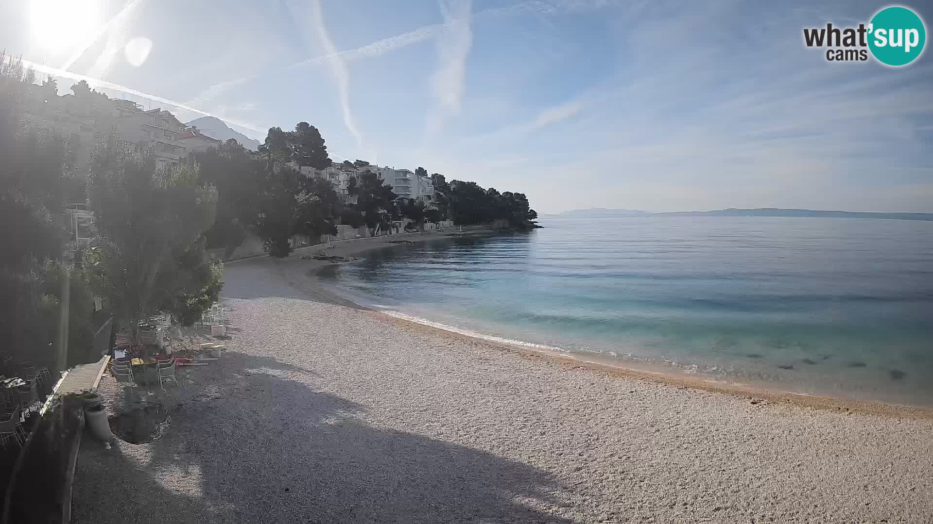 Webcam Lučica Beach Brela – Live View from the Adriatic Coast