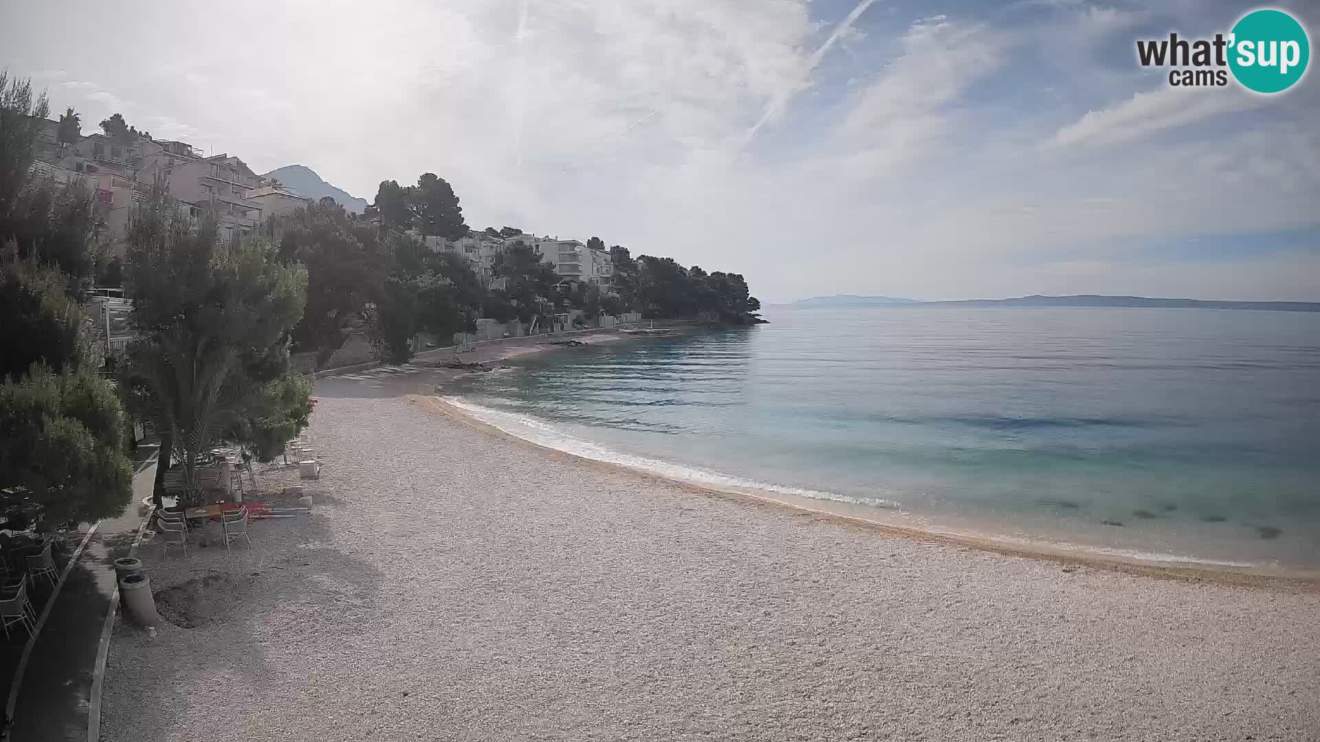 Webcam Lučica Beach Brela – Live View from the Adriatic Coast