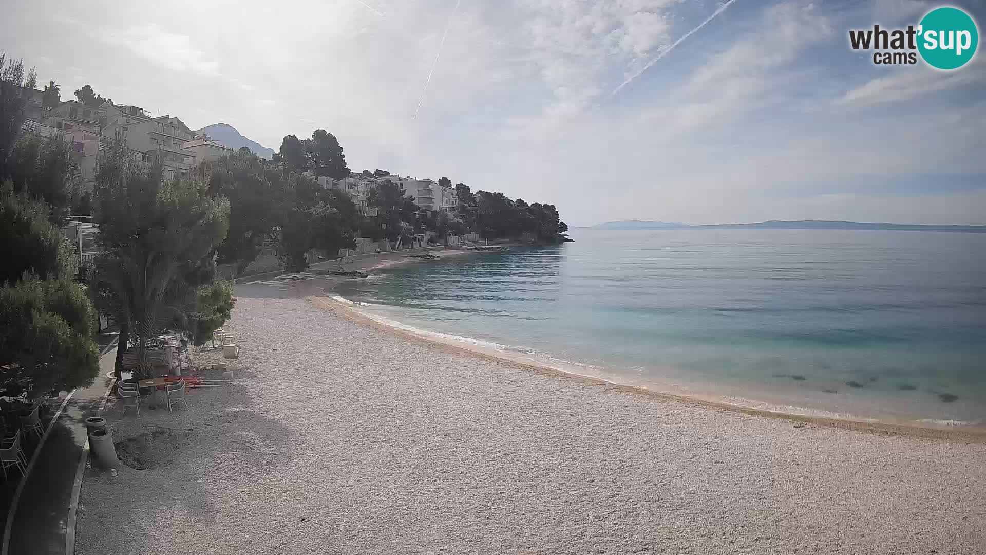Webcam Lučica Beach Brela – Live View from the Adriatic Coast