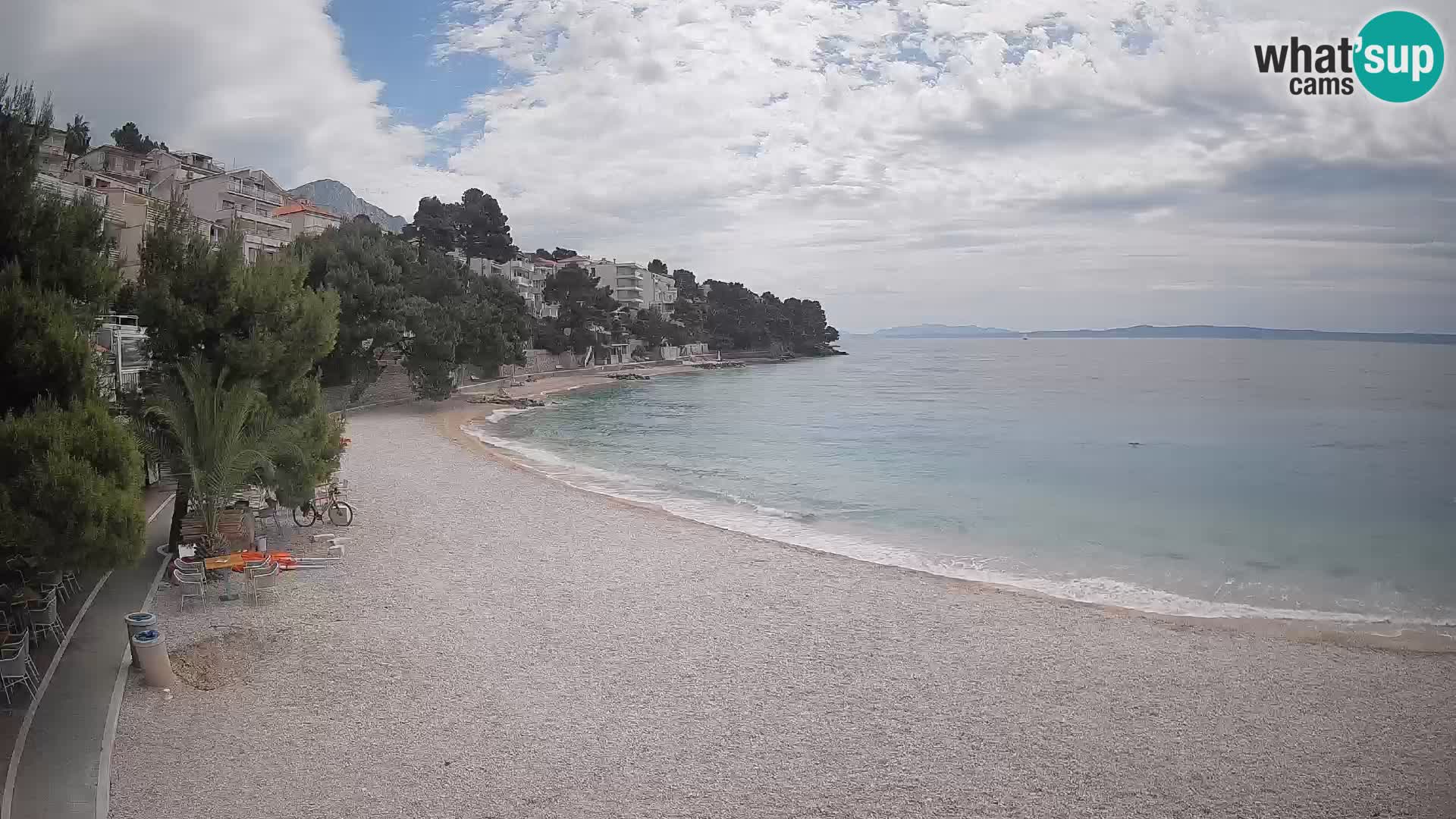 Webcam Lučica Beach Brela – Live View from the Adriatic Coast