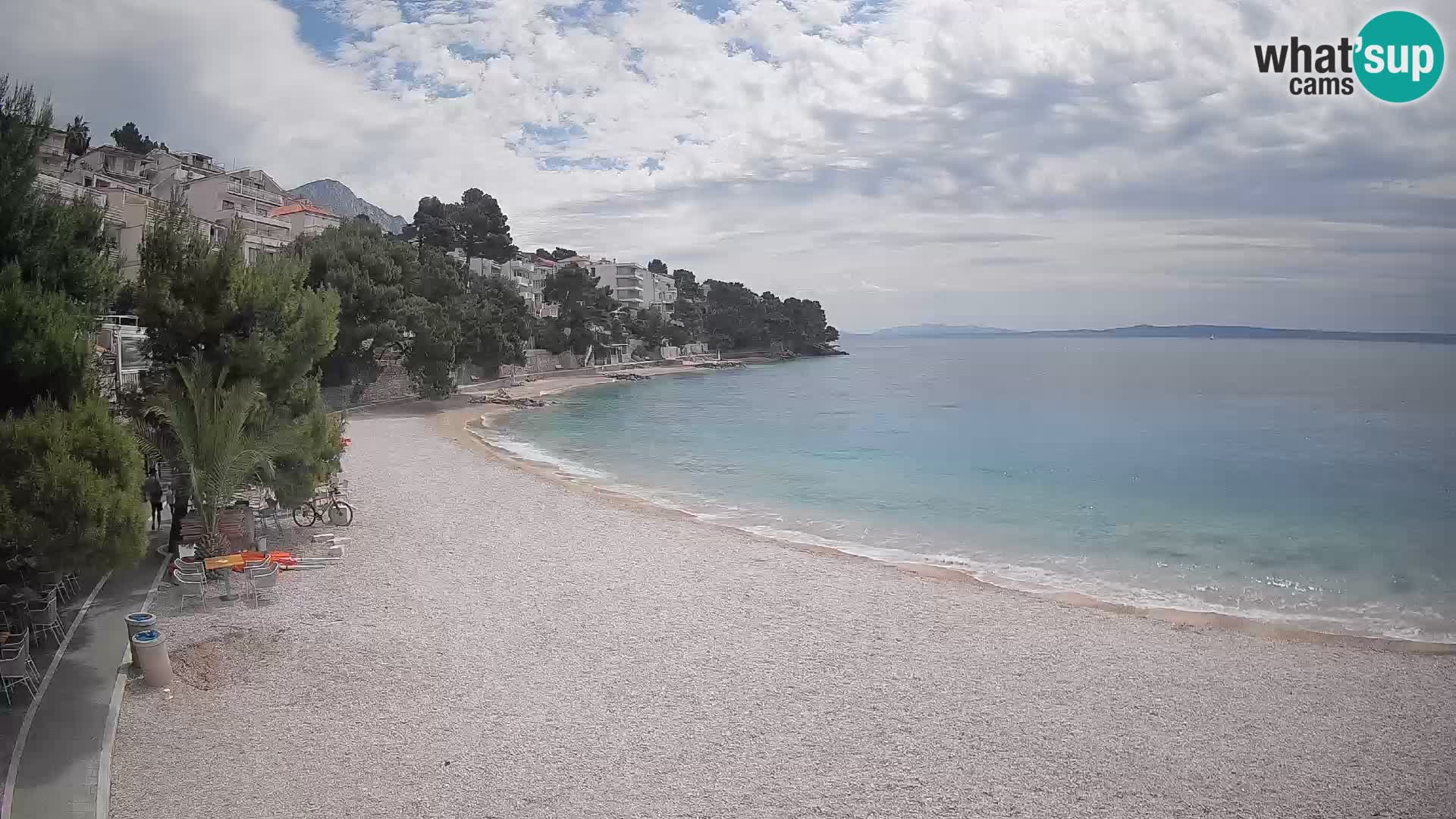 Webcam Lučica Beach Brela – Live View from the Adriatic Coast