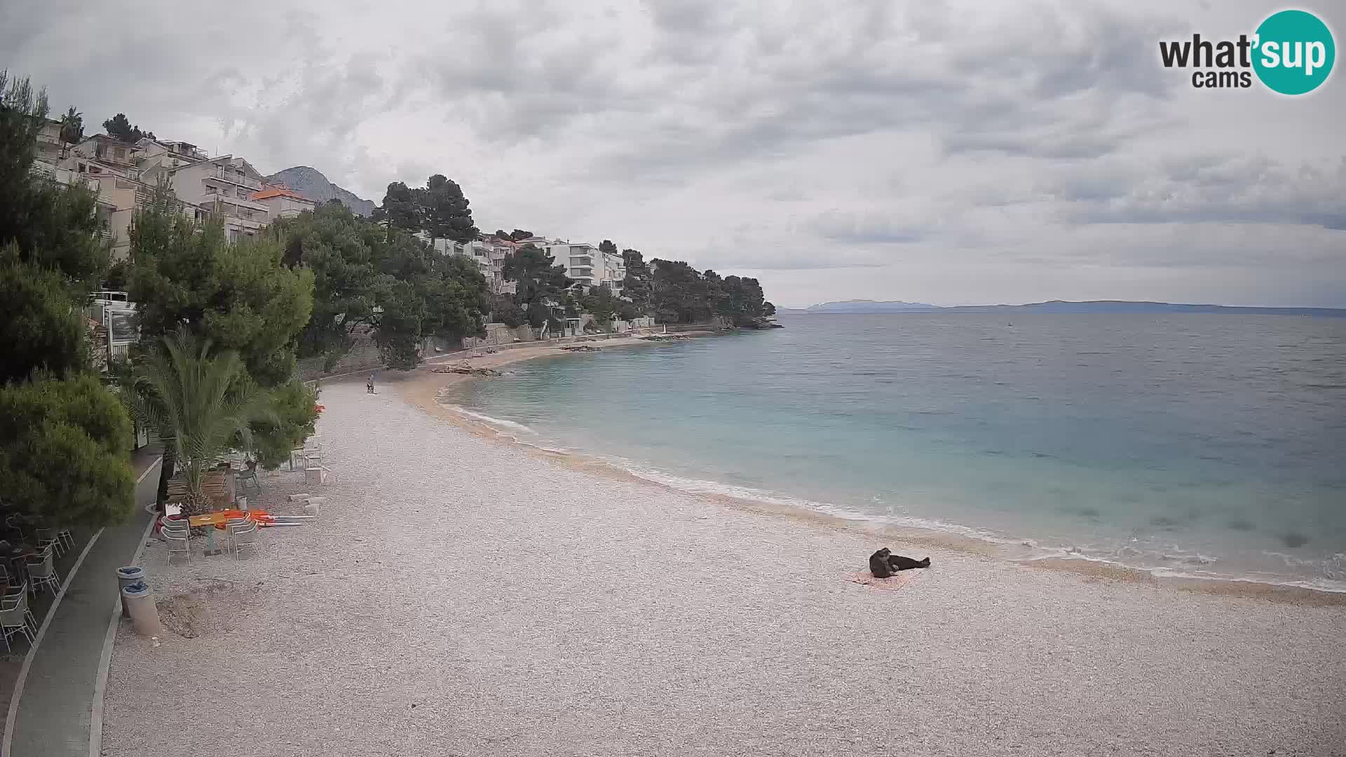 Webcam Lučica Beach Brela – Live View from the Adriatic Coast