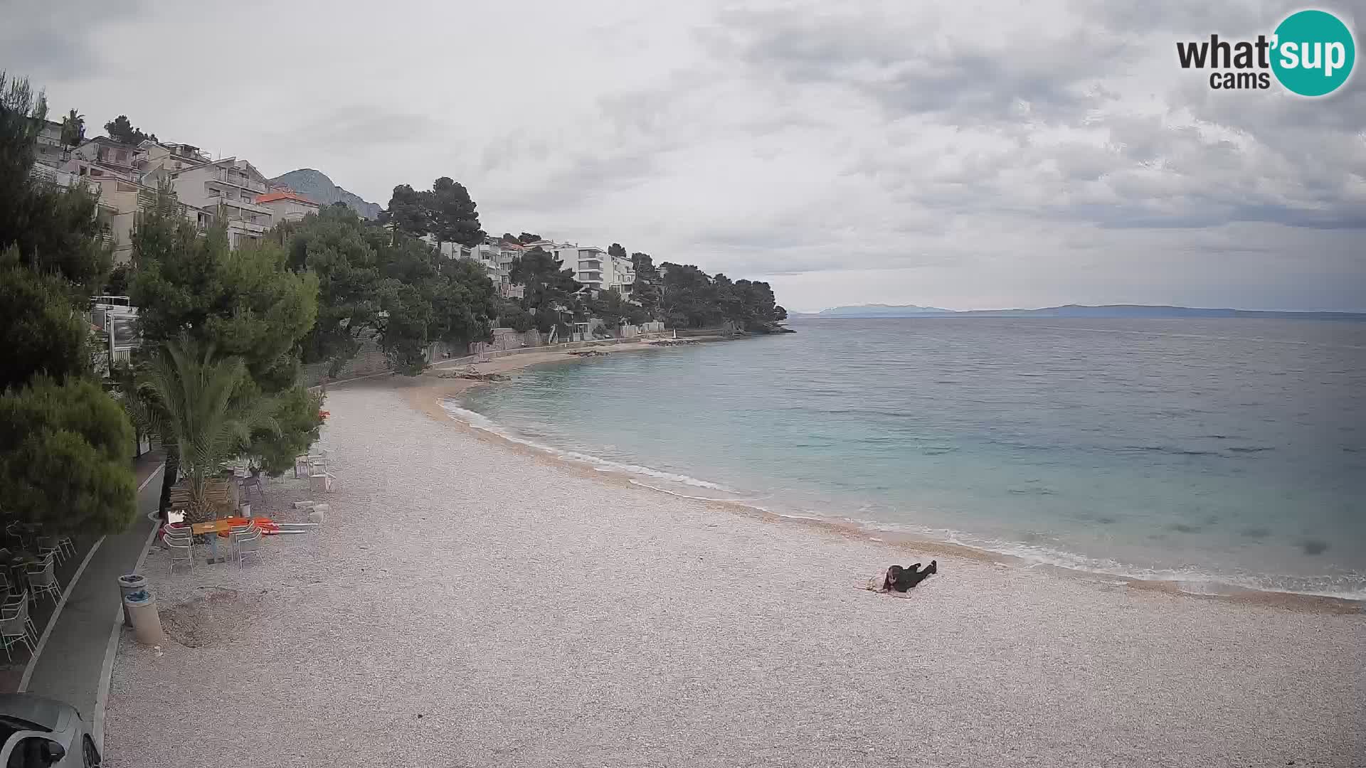 Webcam Lučica Beach Brela – Live View from the Adriatic Coast