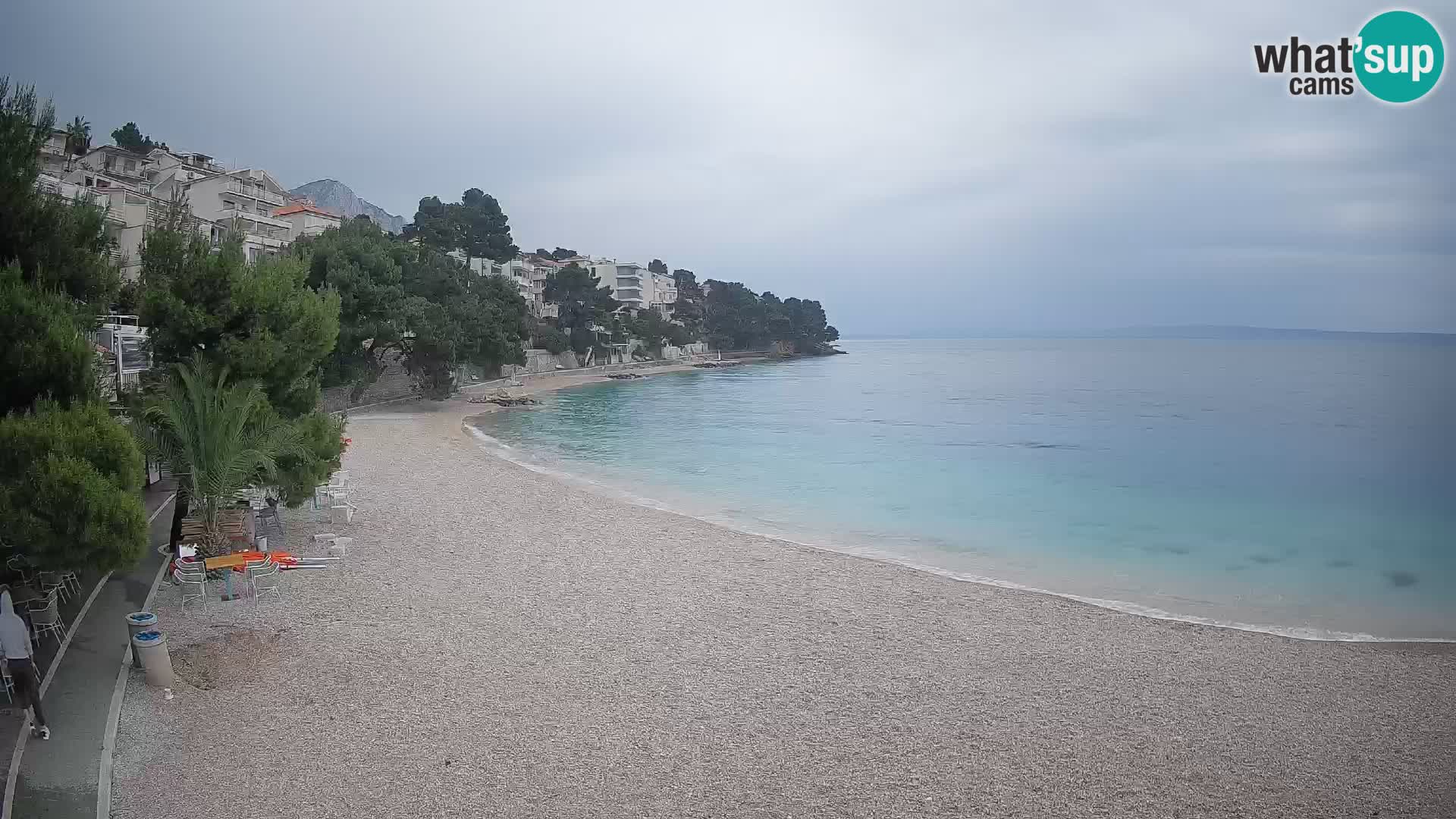 Webcam Lučica Beach Brela – Live View from the Adriatic Coast