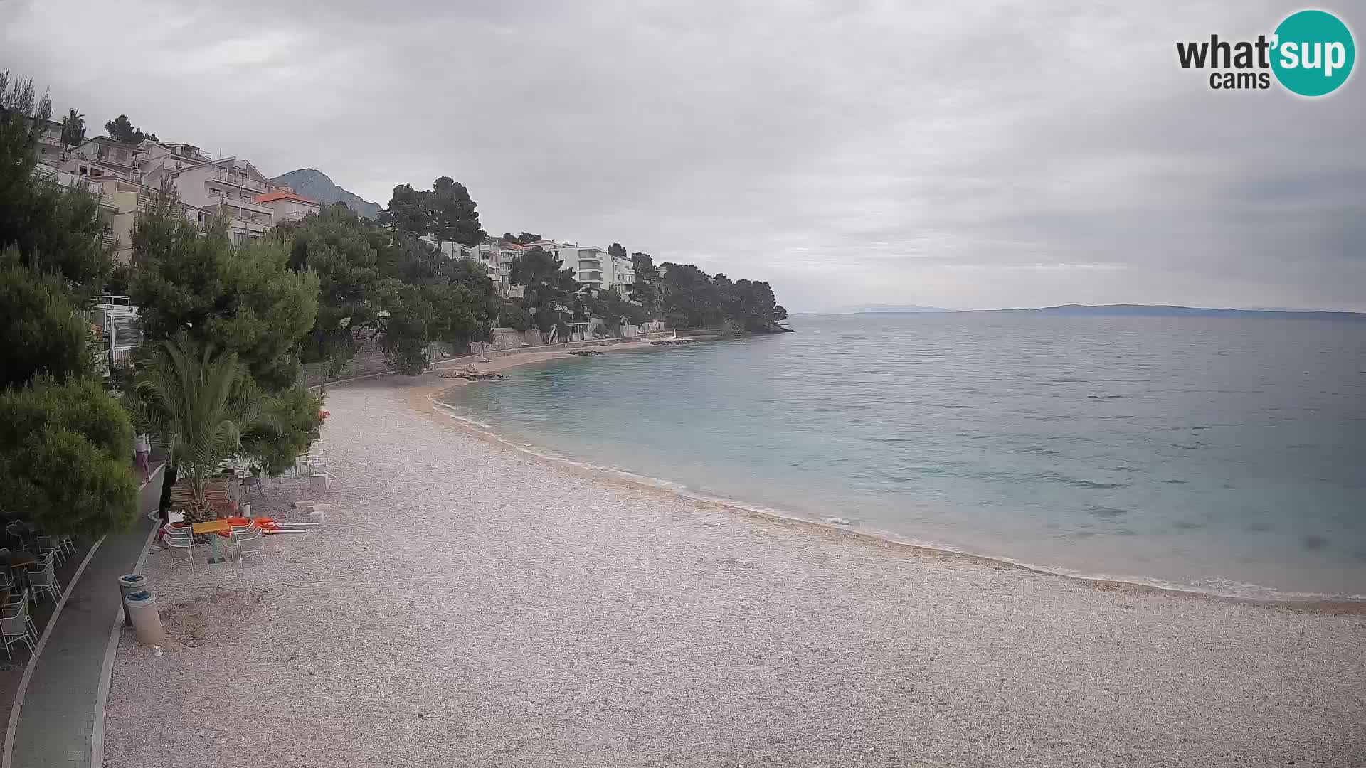 Webcam Lučica Beach Brela – Live View from the Adriatic Coast