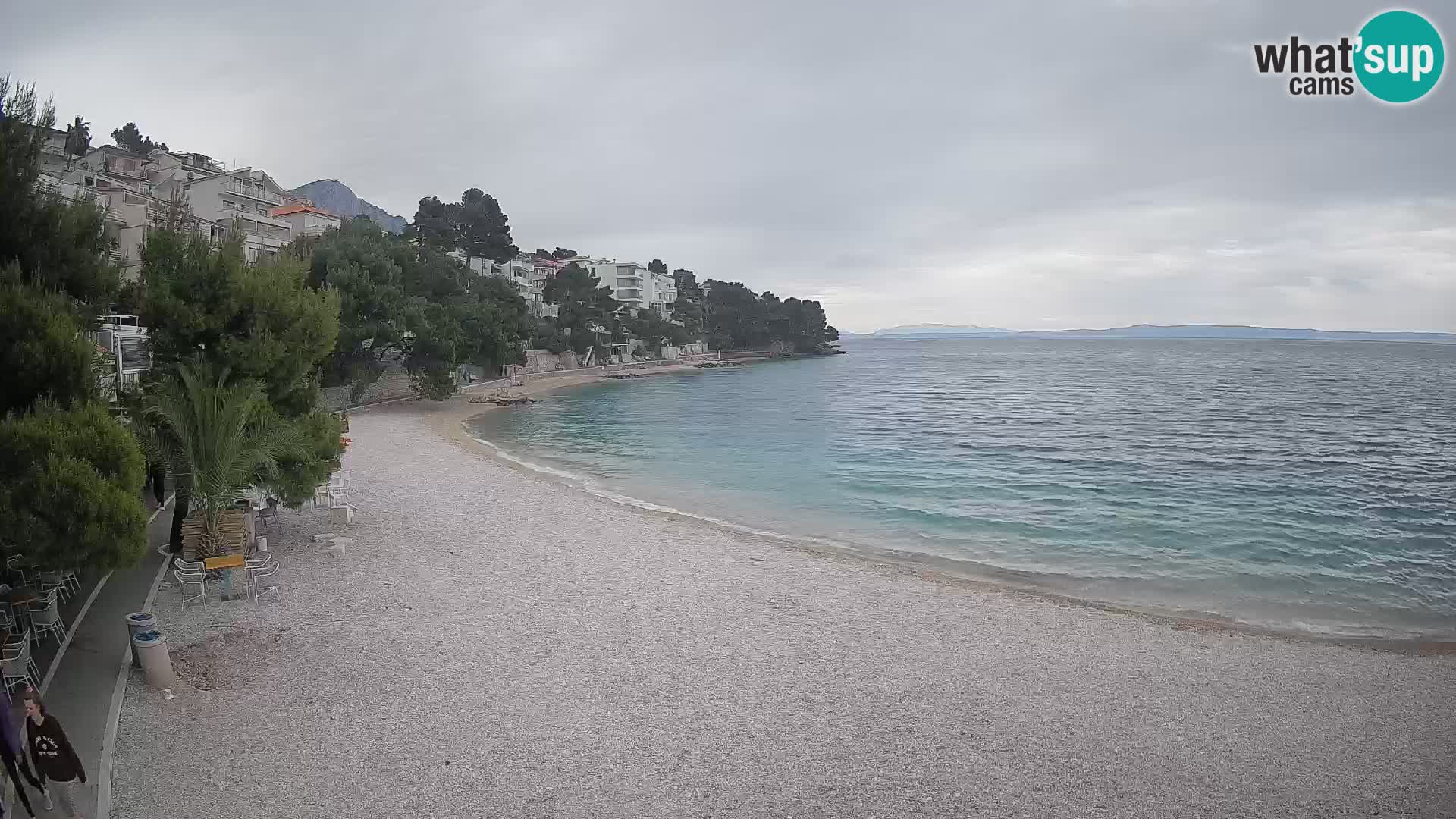 Webcam Lučica Beach Brela – Live View from the Adriatic Coast