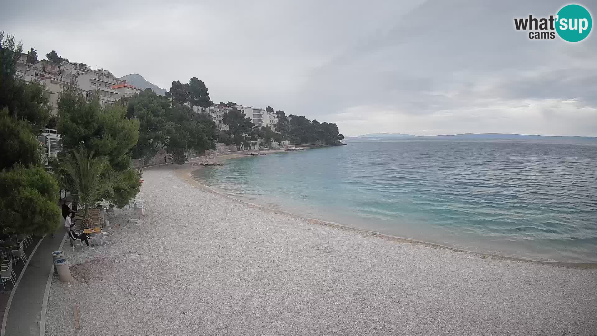 Webcam Lučica Beach Brela – Live View from the Adriatic Coast