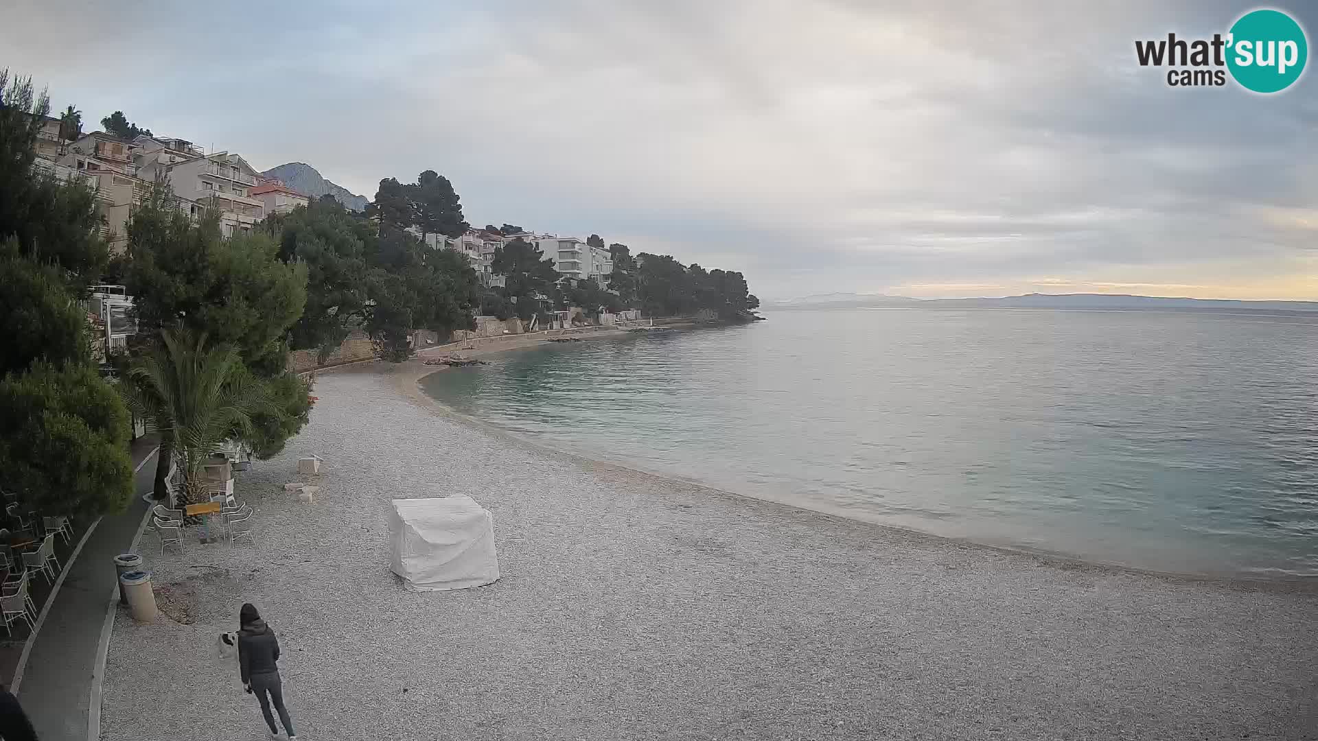 Webcam Lučica Beach Brela – Live View from the Adriatic Coast