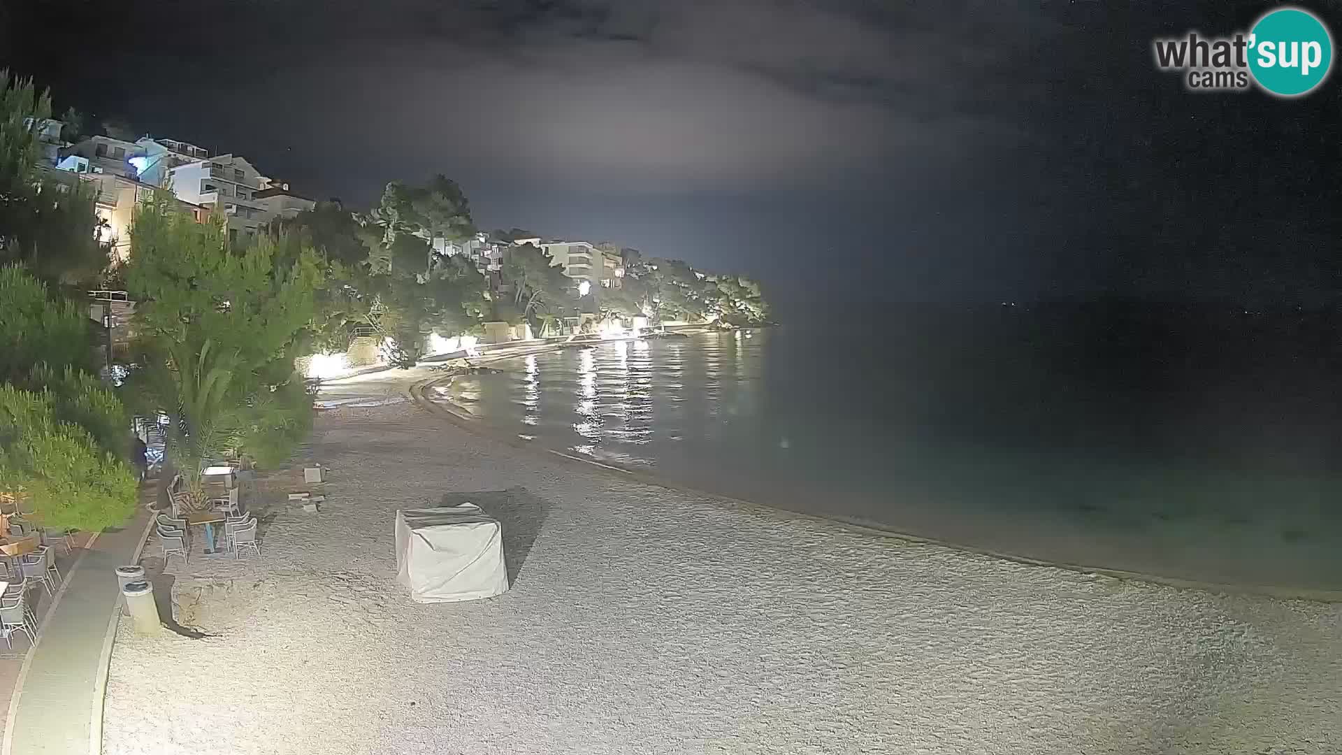 Webcam Lučica Beach Brela – Live View from the Adriatic Coast