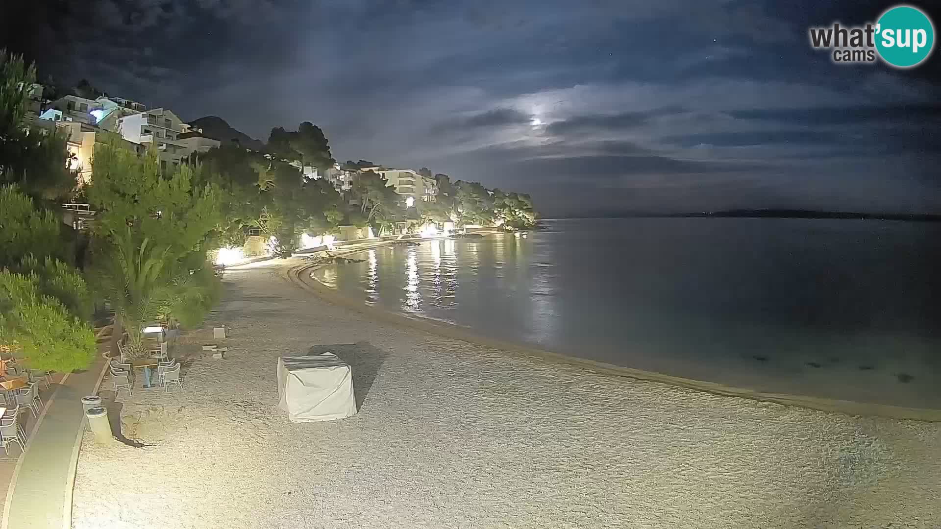 Webcam Lučica Beach Brela – Live View from the Adriatic Coast