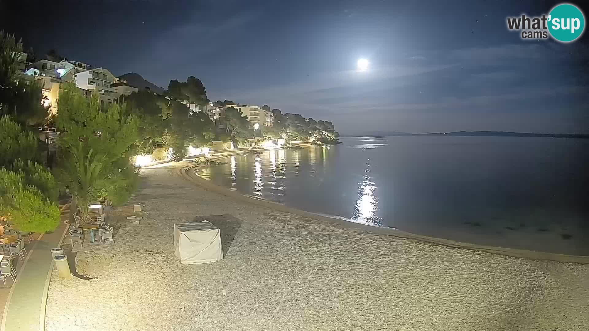 Webcam Lučica Beach Brela – Live View from the Adriatic Coast