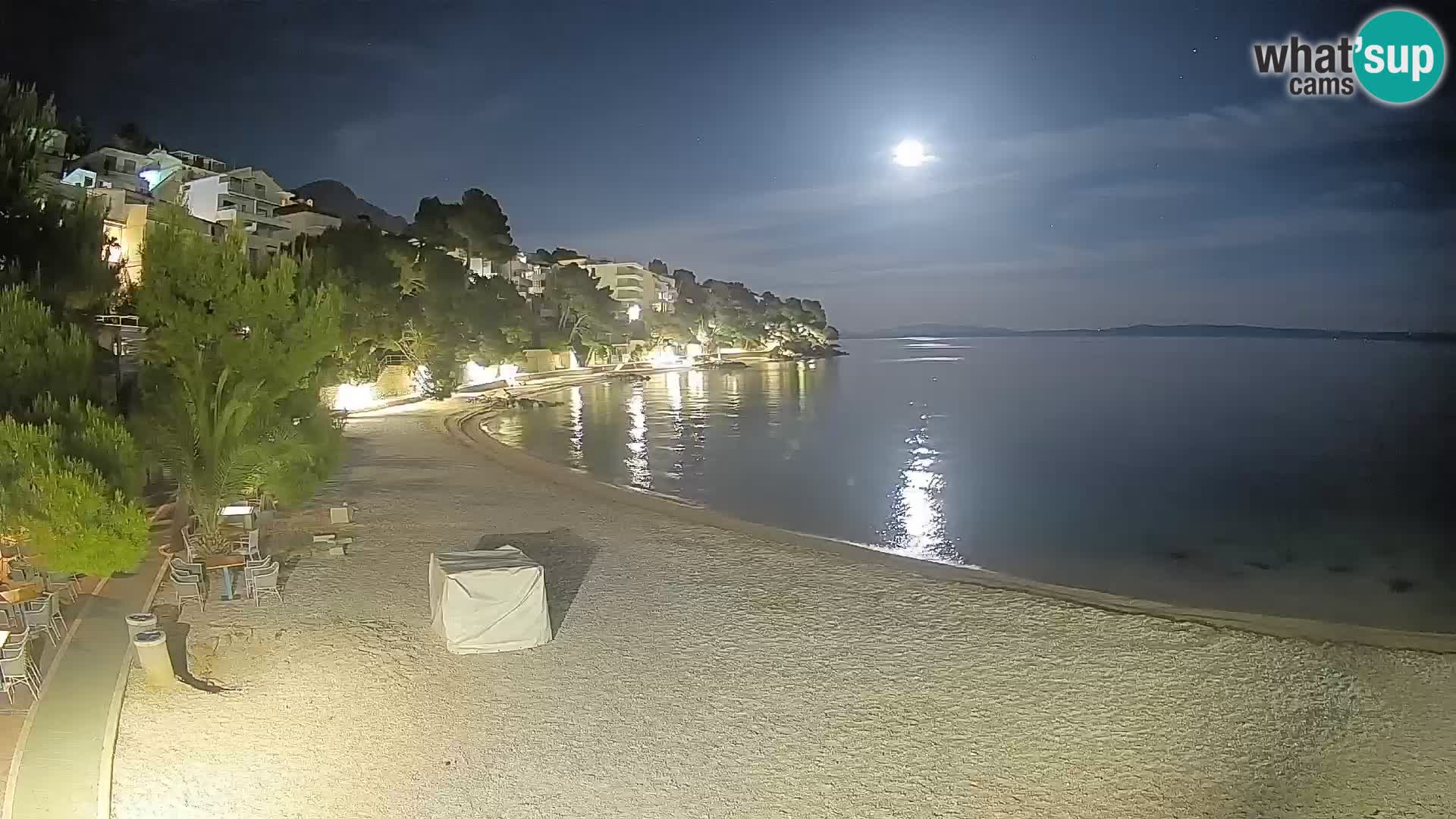Webcam Lučica Beach Brela – Live View from the Adriatic Coast