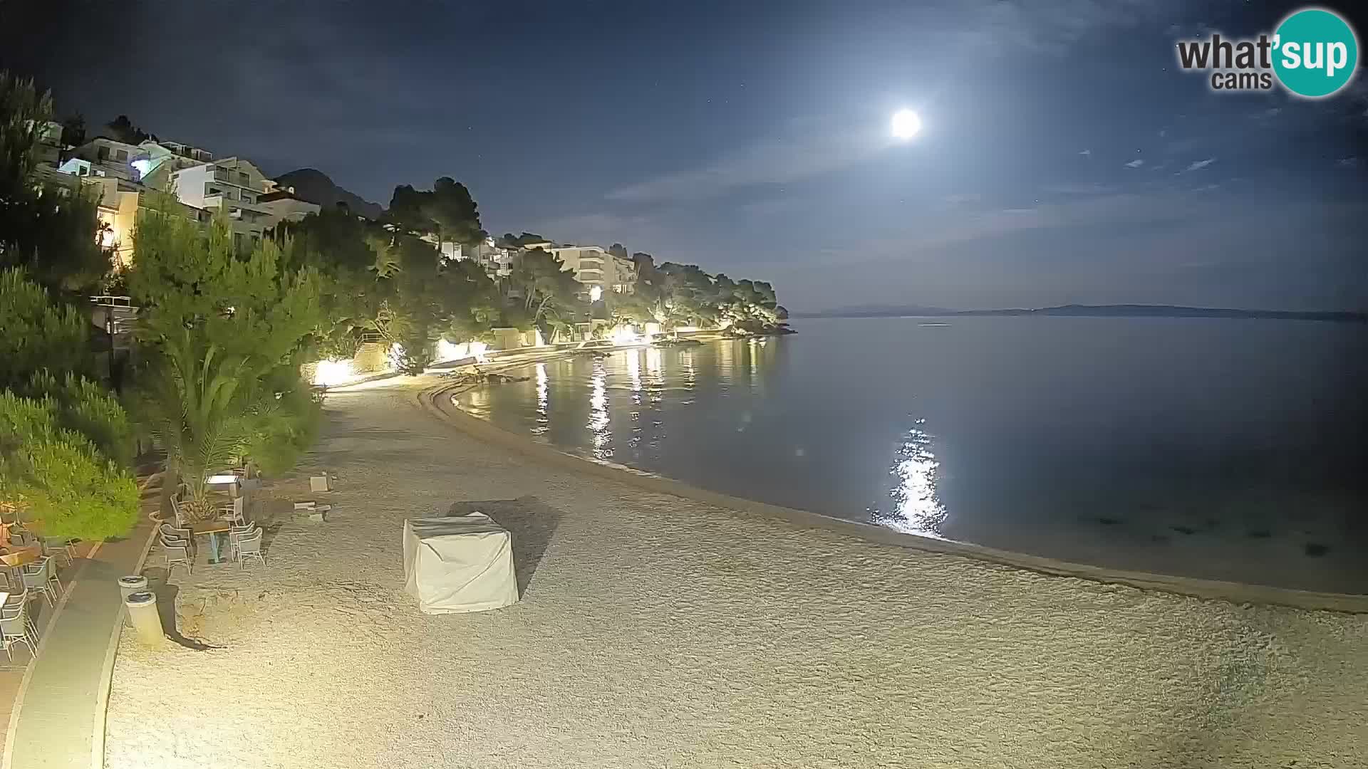 Webcam Lučica Beach Brela – Live View from the Adriatic Coast