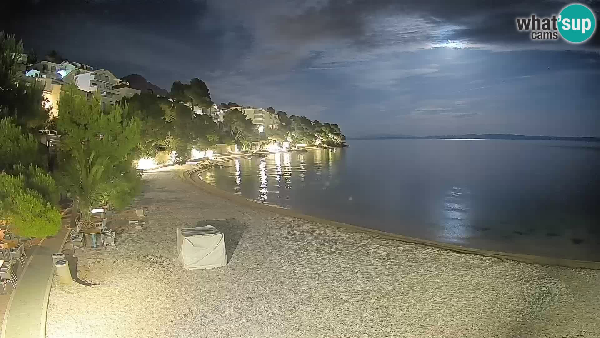 Webcam Lučica Beach Brela – Live View from the Adriatic Coast