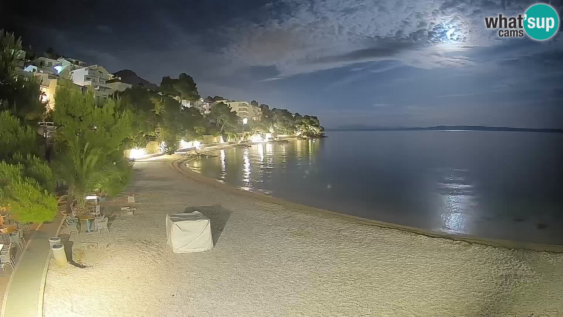Webcam Lučica Beach Brela – Live View from the Adriatic Coast