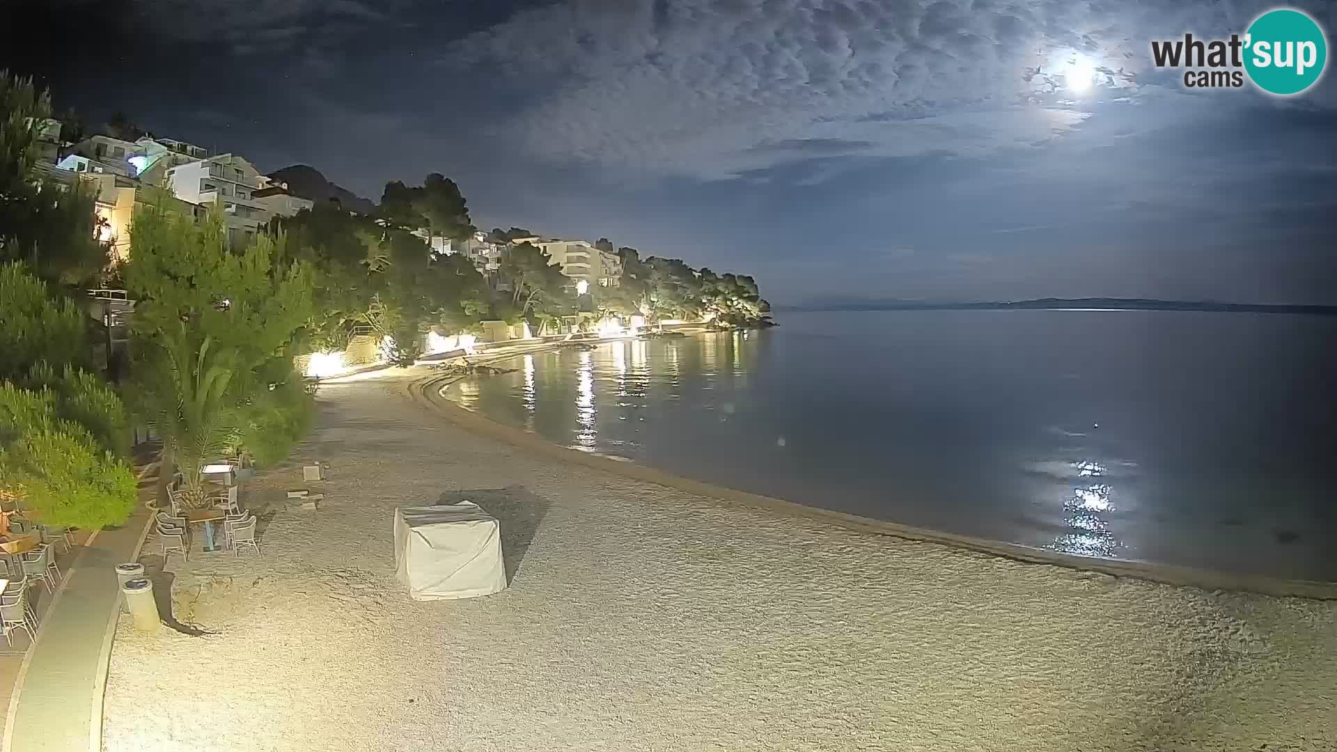 Webcam Playa Lučica Brela – Vista en directo de la costa adriática