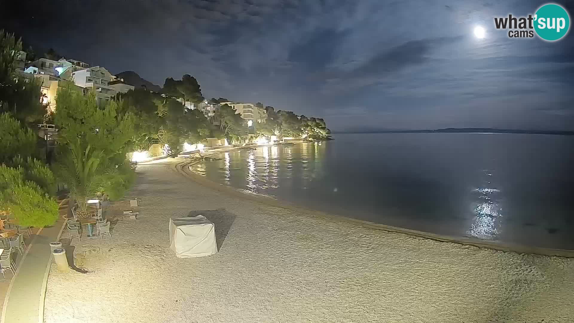 Webcam Lučica Beach Brela – Live View from the Adriatic Coast