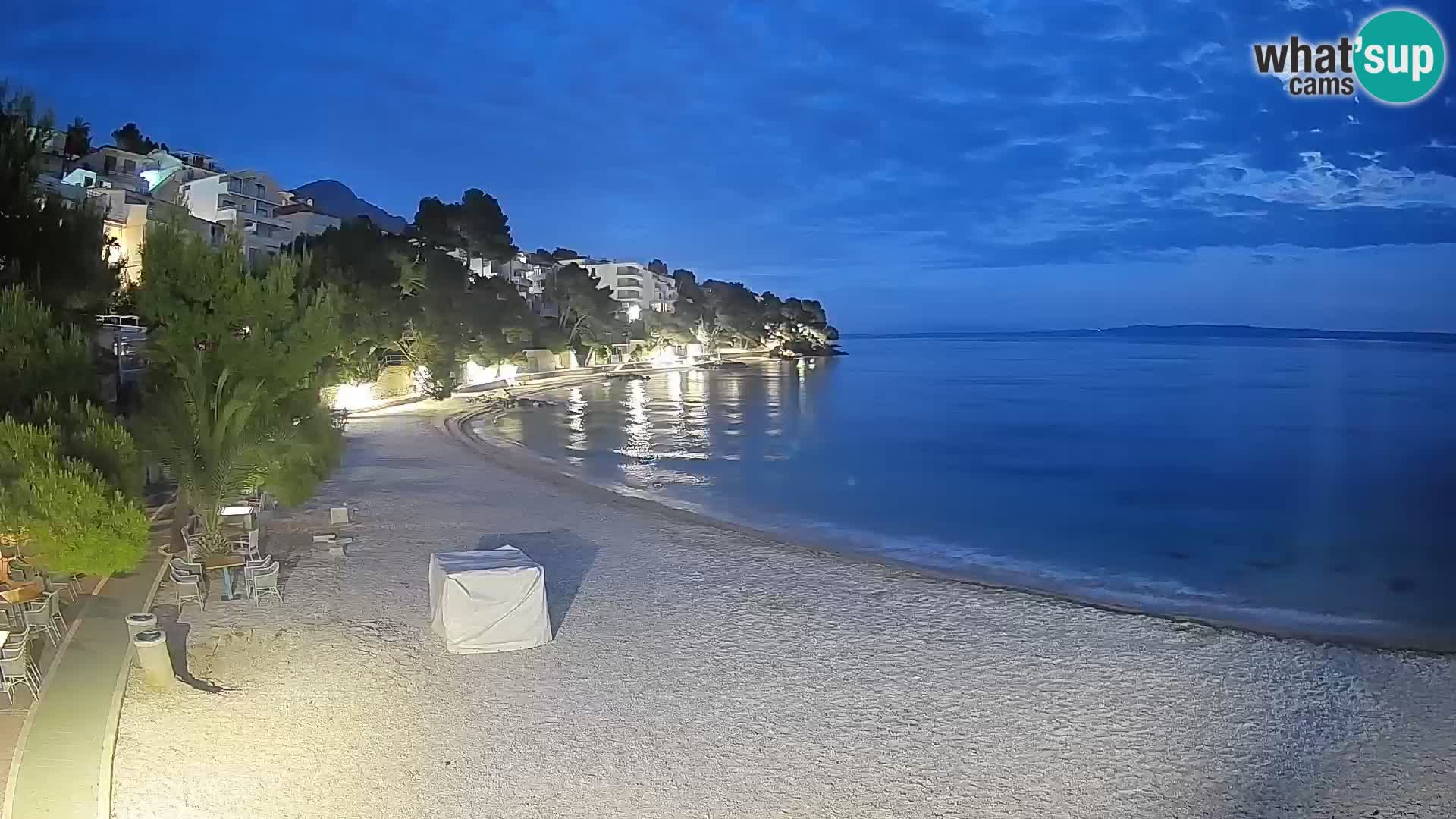 Webcam Lučica Beach Brela – Live View from the Adriatic Coast