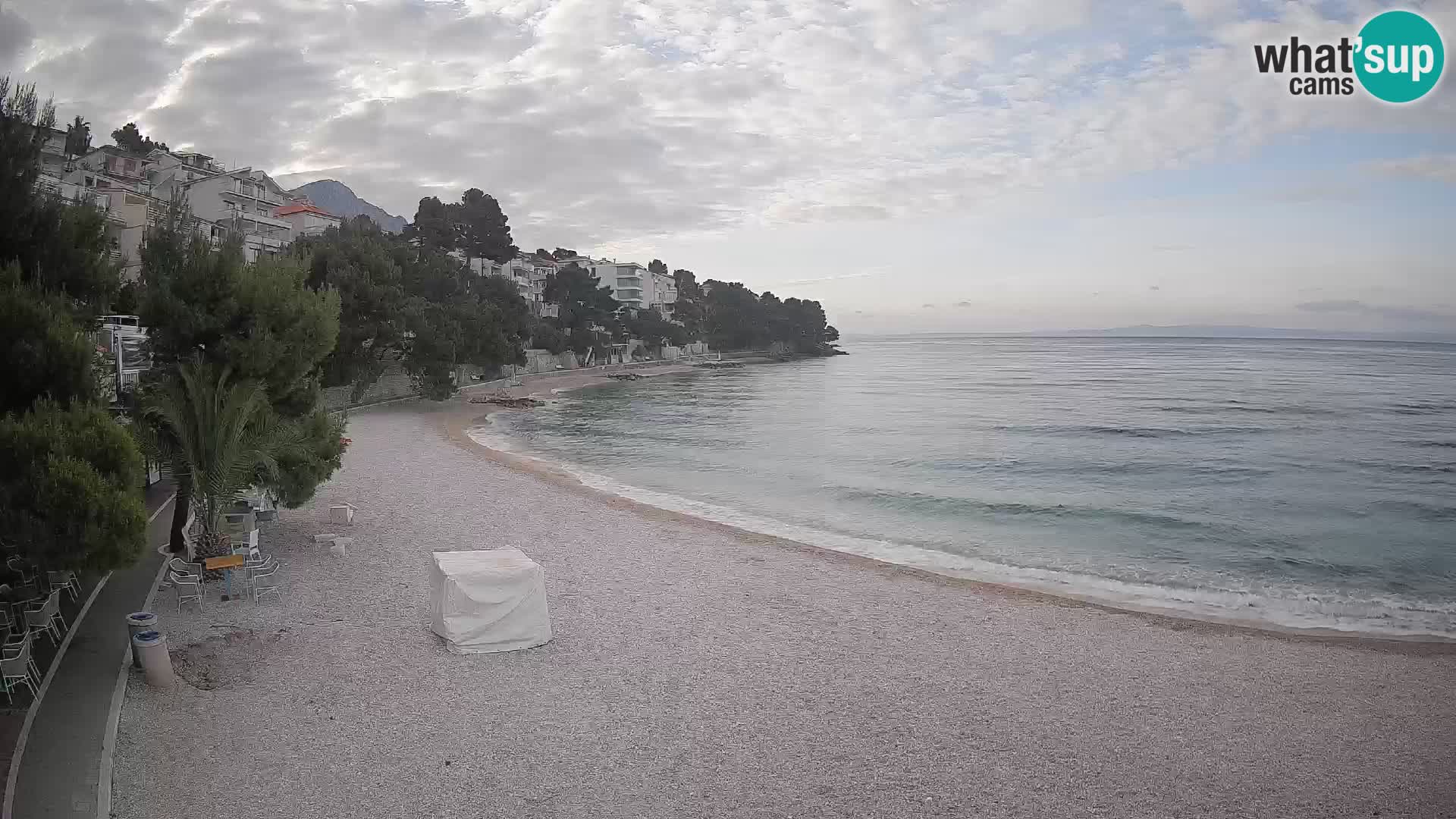 Webcam Lučica Beach Brela – Live View from the Adriatic Coast