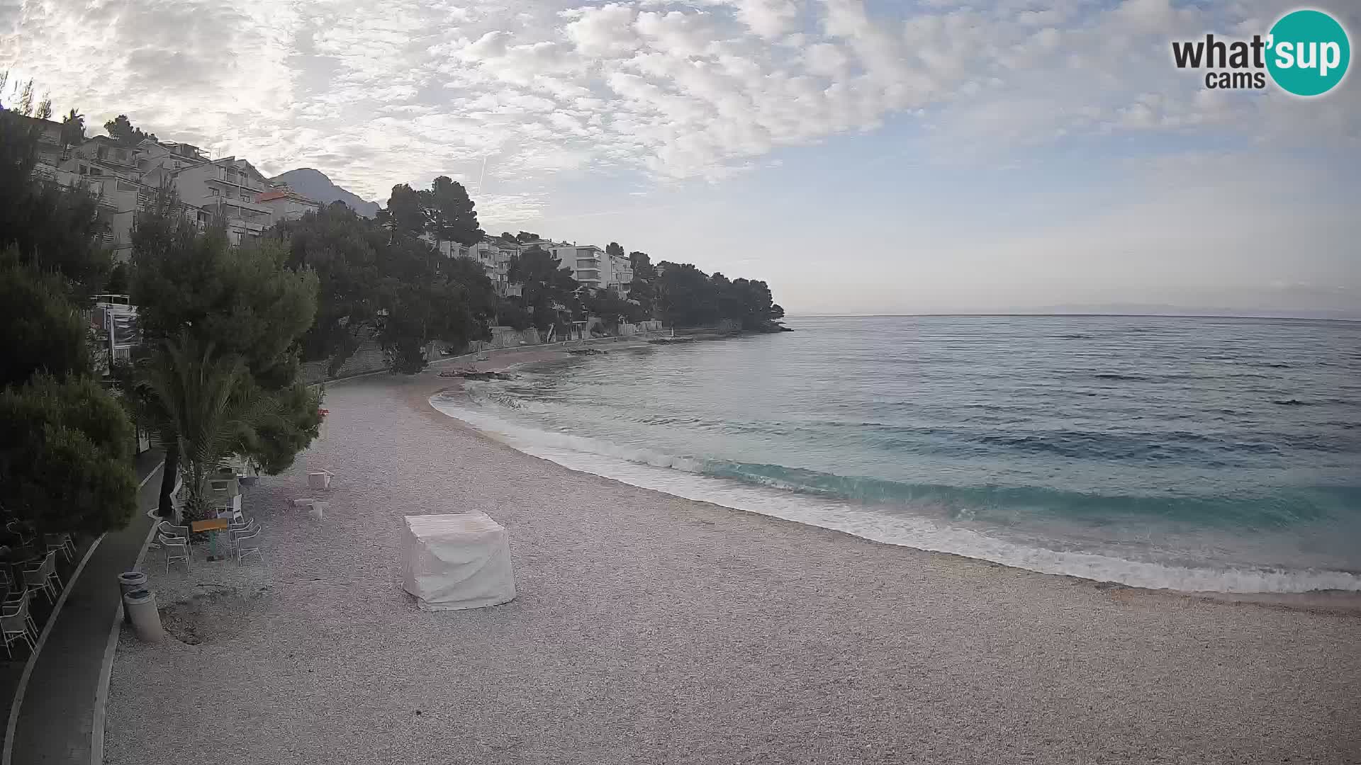 Webcam Lučica Beach Brela – Live View from the Adriatic Coast