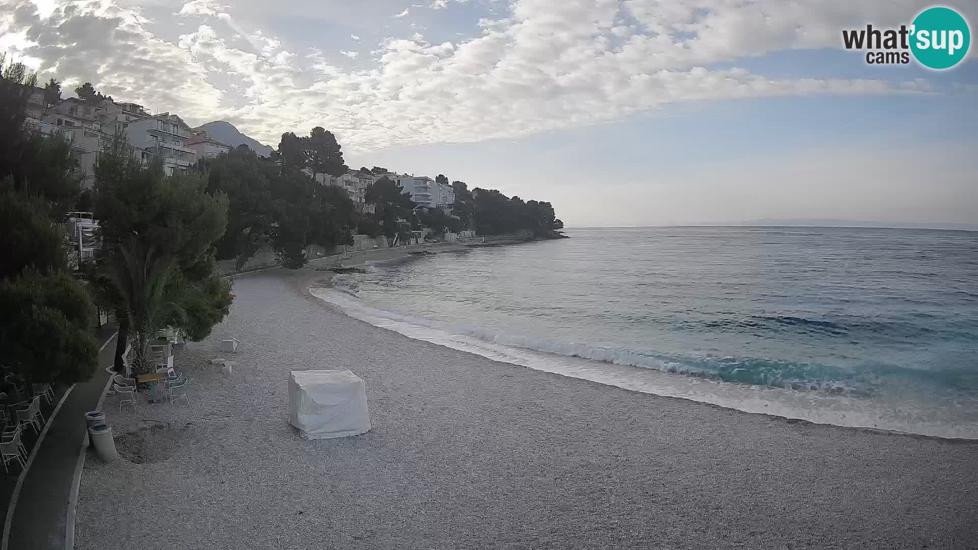Webcam Lučica Beach Brela – Live View from the Adriatic Coast
