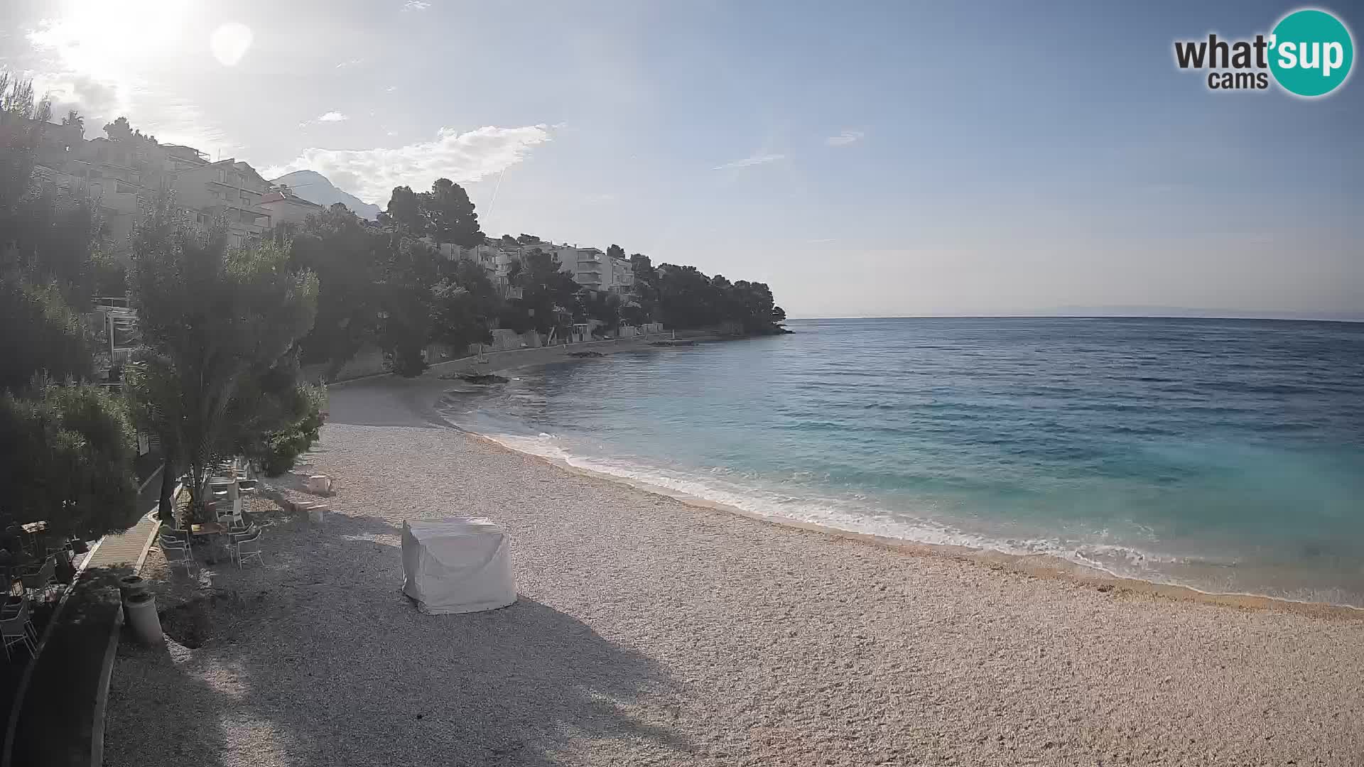 Webcam Lučica Beach Brela – Live View from the Adriatic Coast