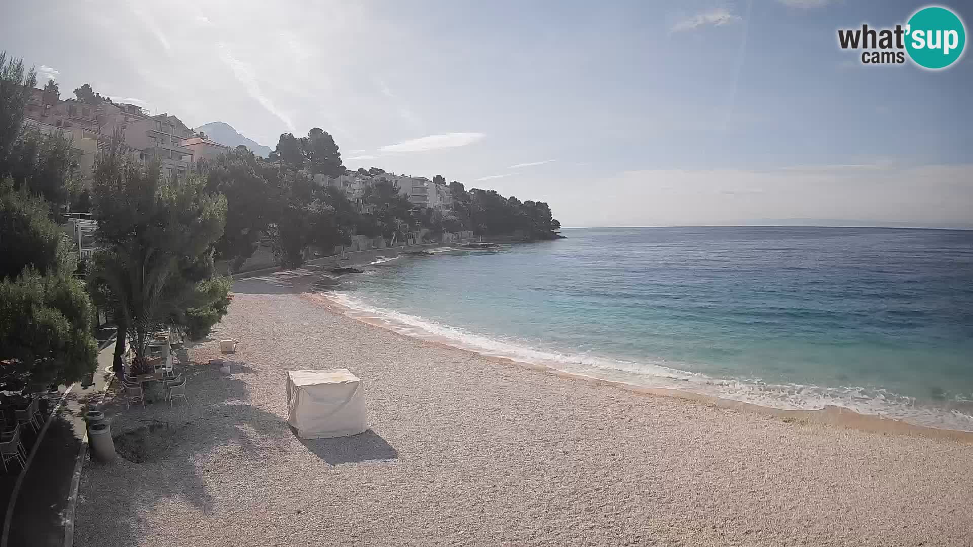 Webcam Lučica Beach Brela – Live View from the Adriatic Coast