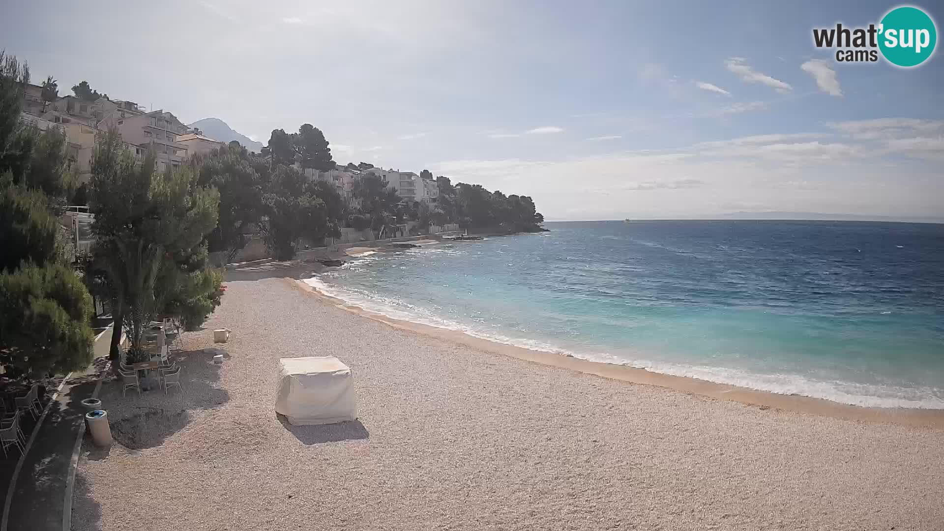 Webcam Lučica Beach Brela – Live View from the Adriatic Coast