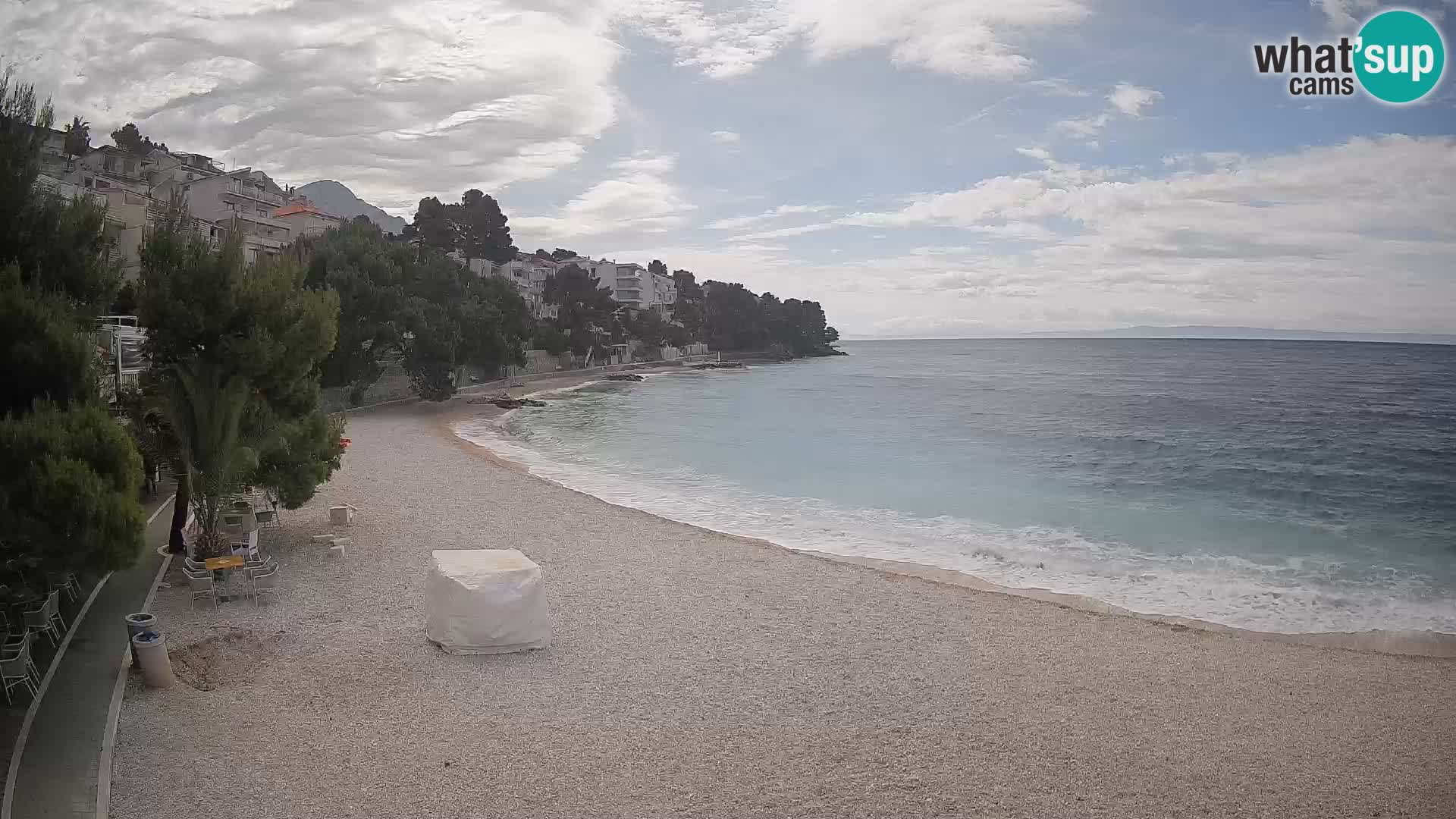 Webcam Lučica Beach Brela – Live View from the Adriatic Coast