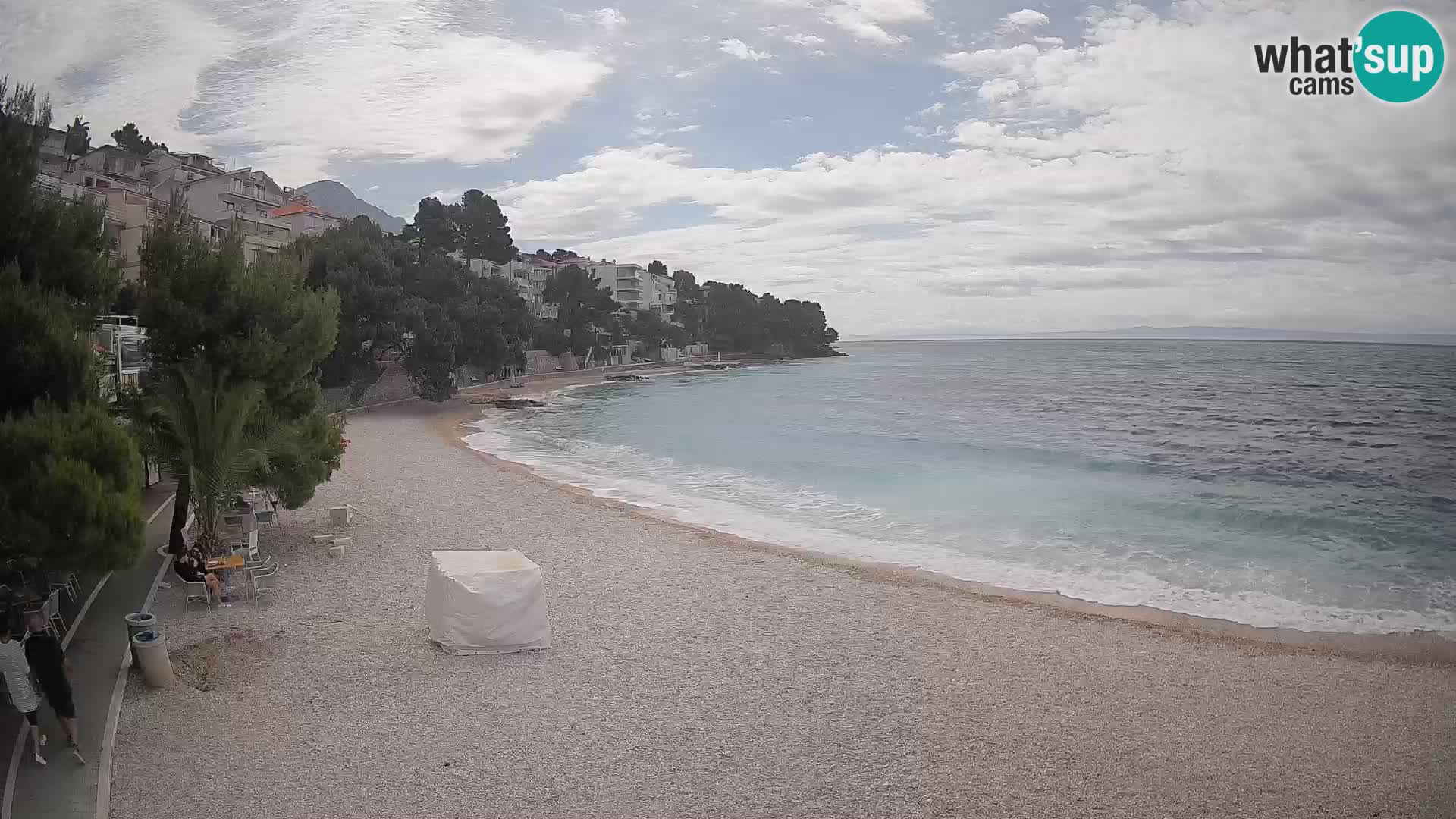 Webcam Playa Lučica Brela – Vista en directo de la costa adriática