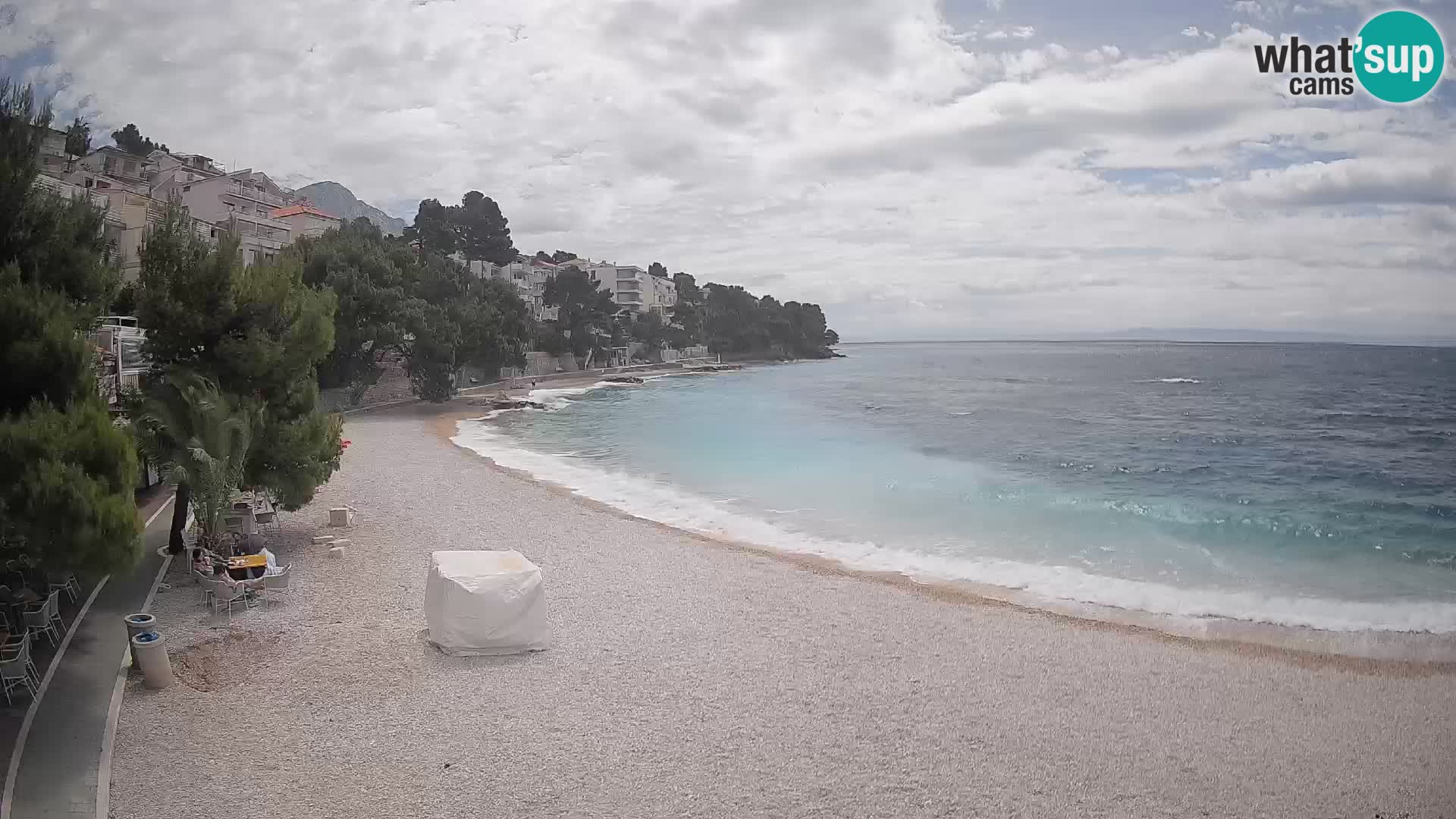 Webcam Lučica Beach Brela – Live View from the Adriatic Coast