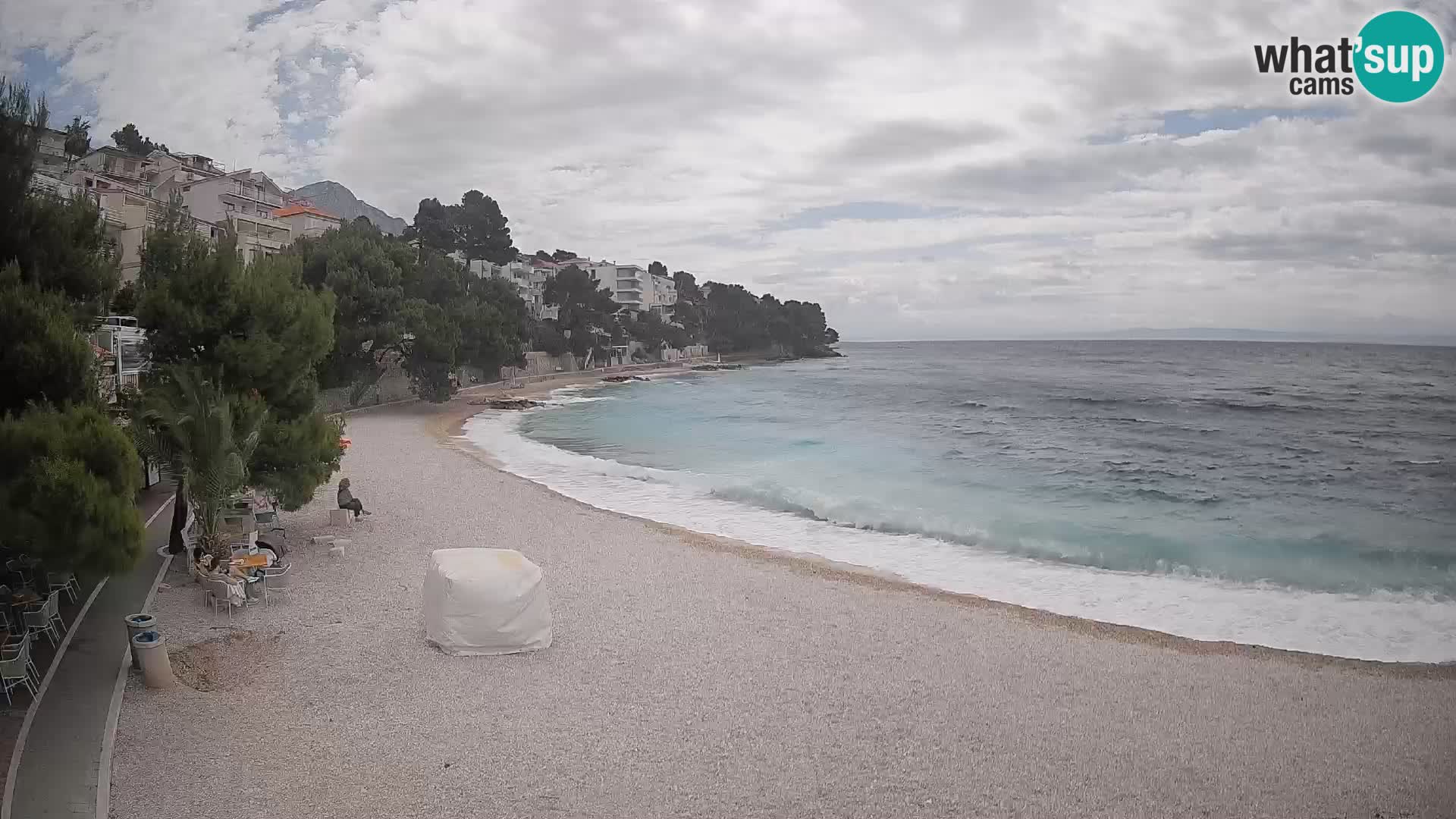 Webcam Lučica Beach Brela – Live View from the Adriatic Coast
