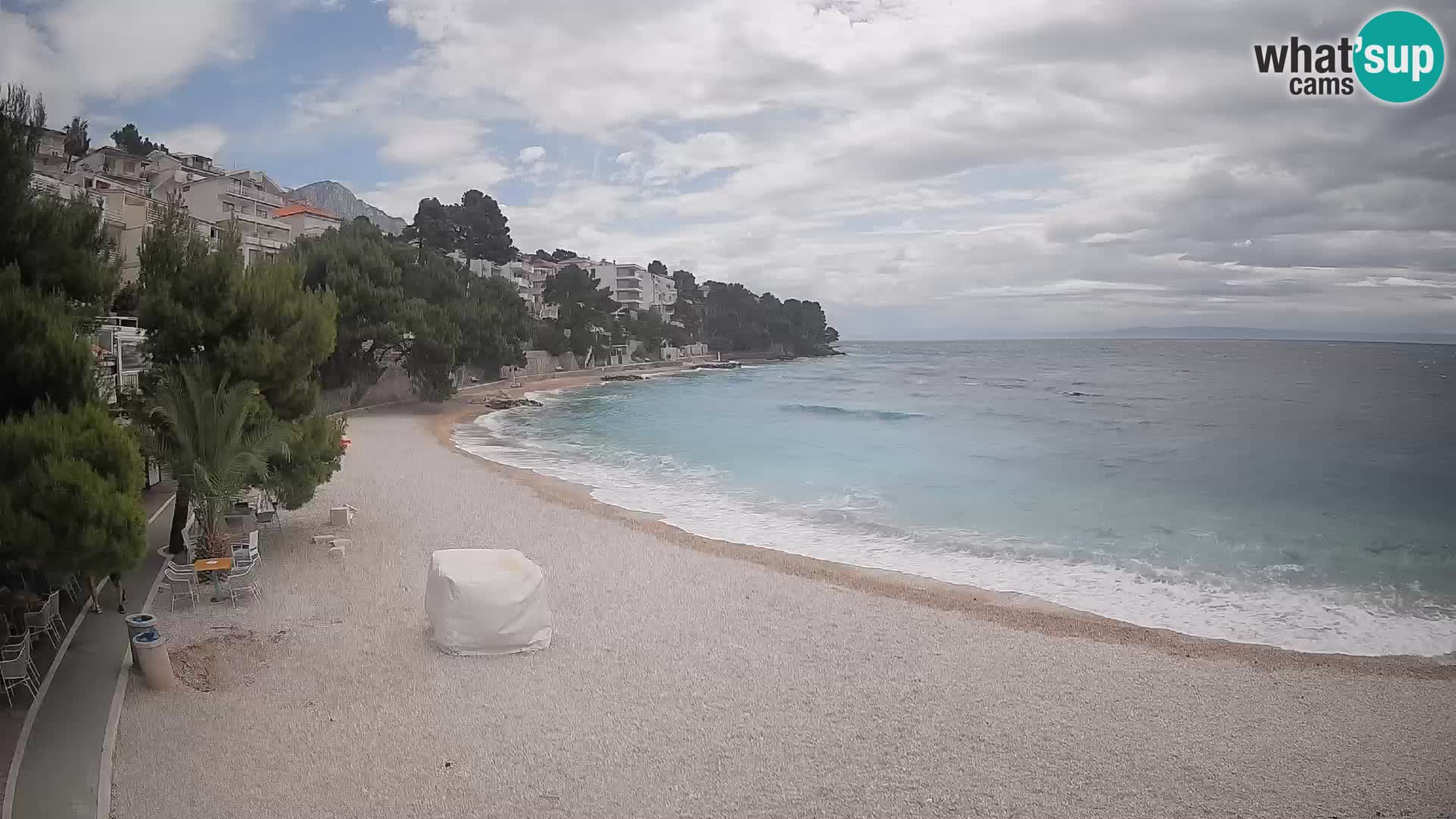 Webcam Lučica Beach Brela – Live View from the Adriatic Coast