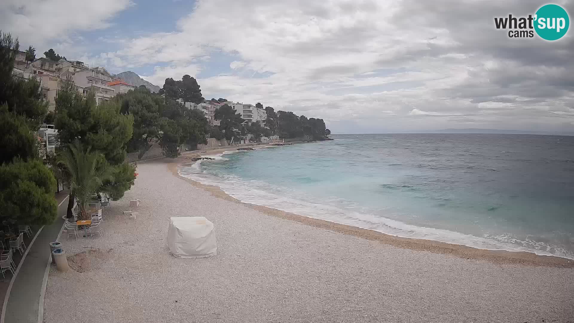 Webcam Lučica Beach Brela – Live View from the Adriatic Coast