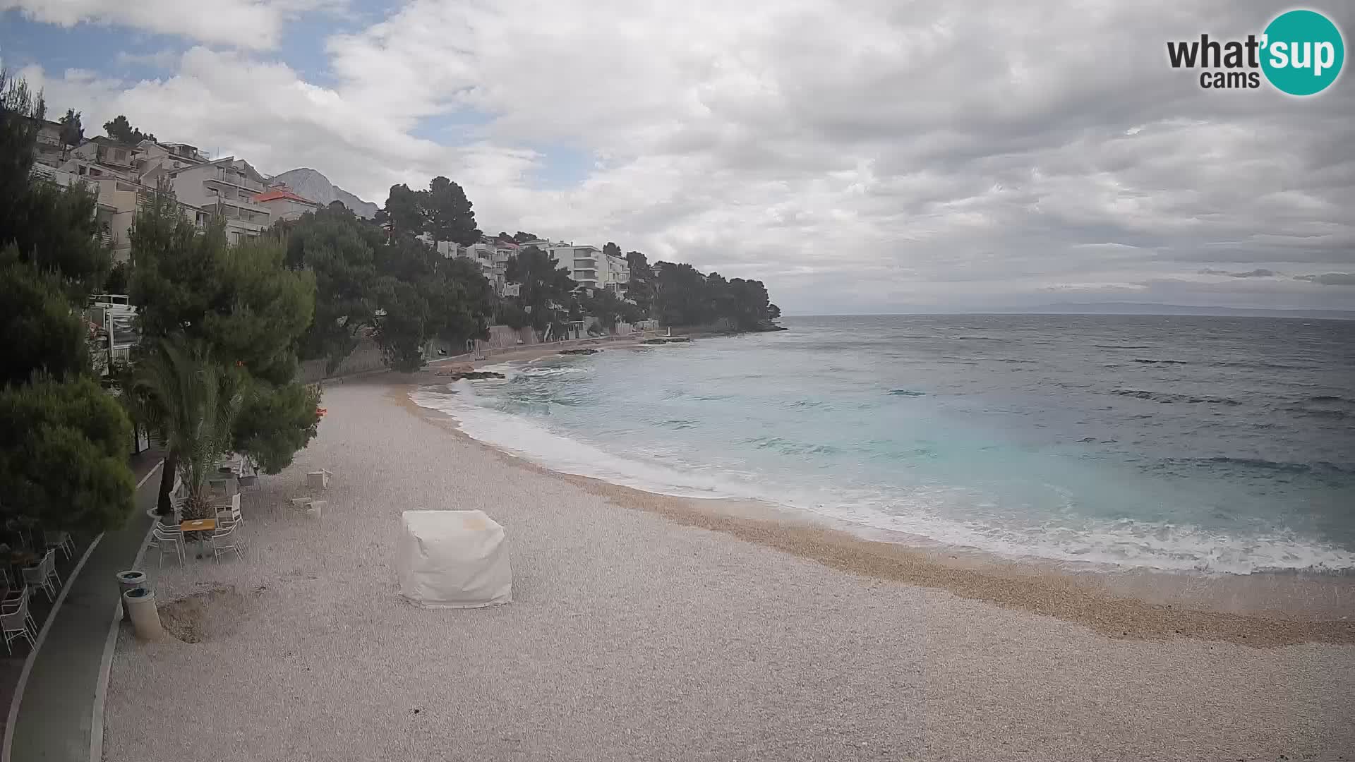 Webcam Lučica Beach Brela – Live View from the Adriatic Coast