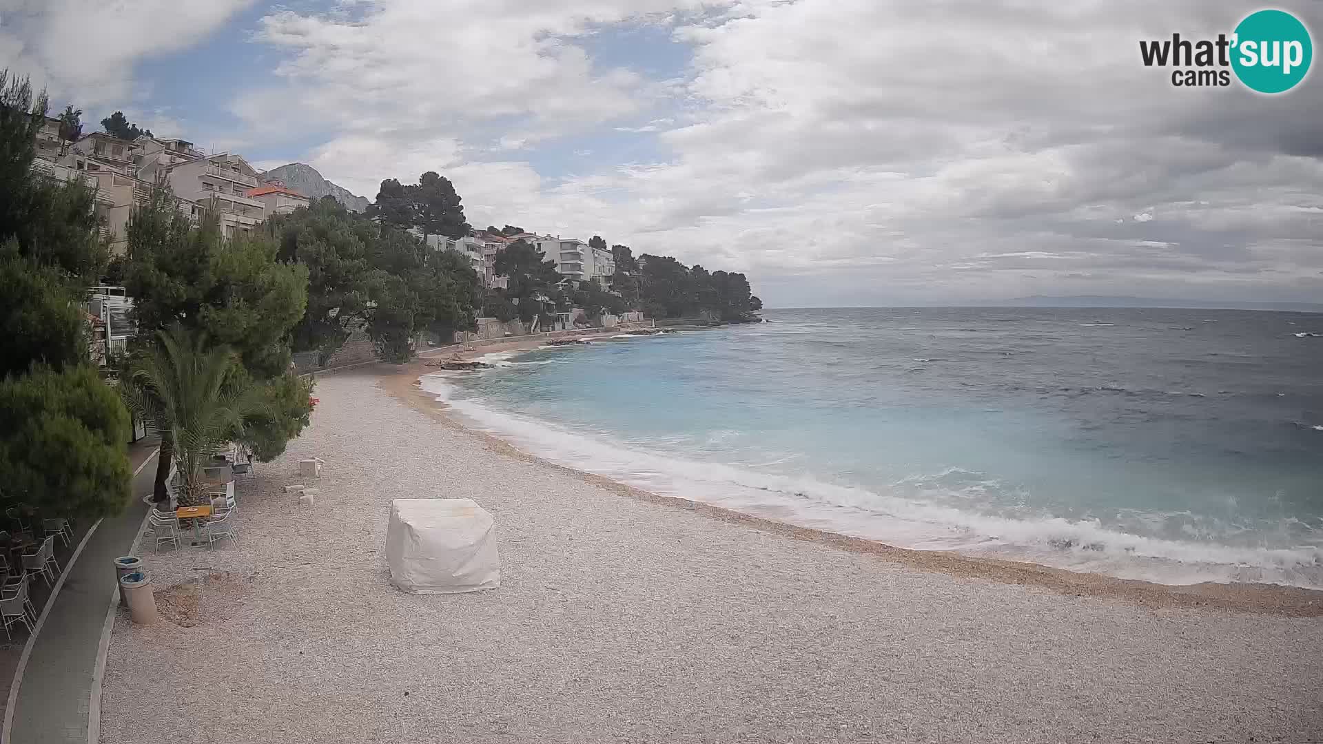 Webcam Lučica Beach Brela – Live View from the Adriatic Coast