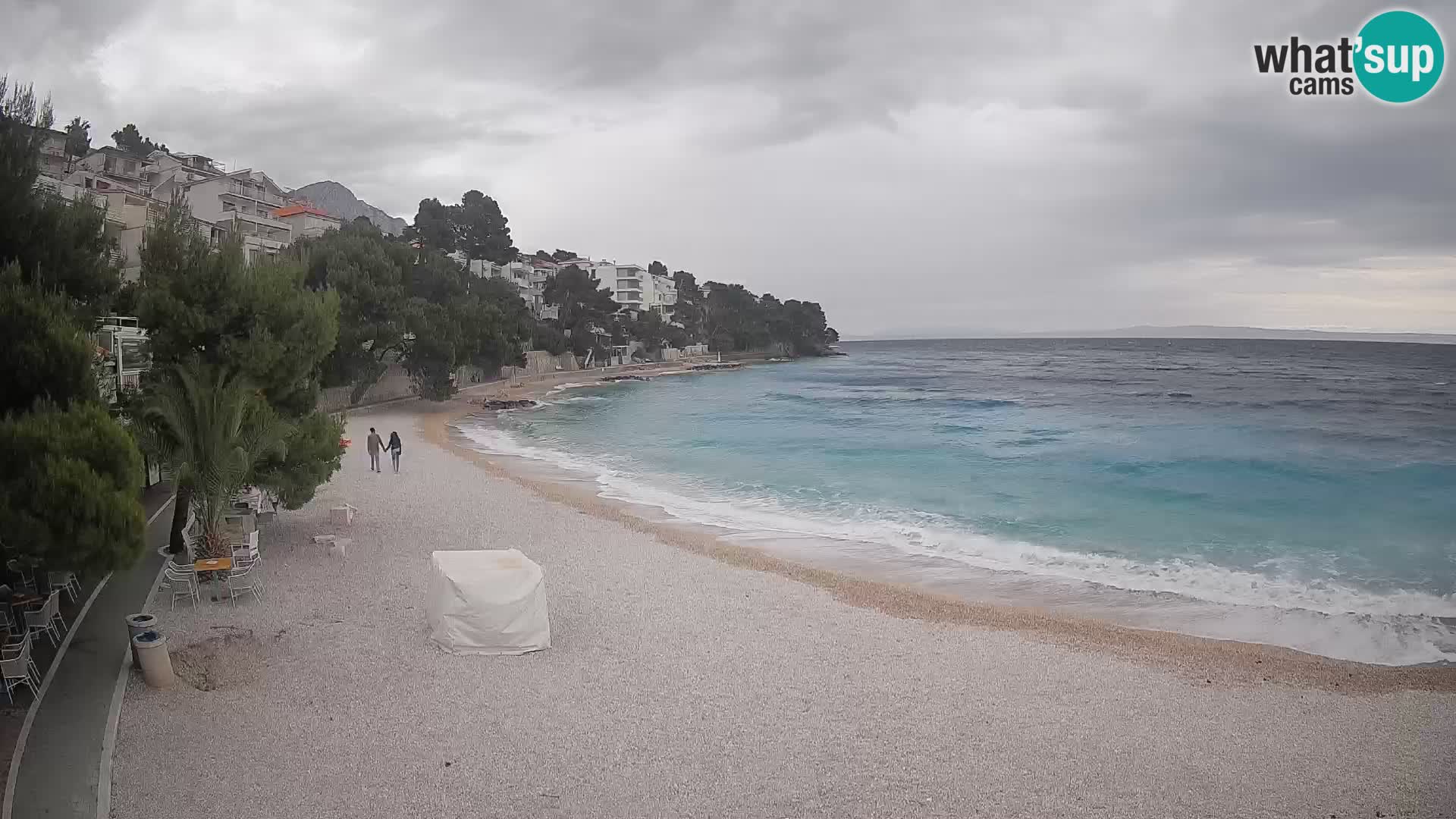 Webcam Lučica Beach Brela – Live View from the Adriatic Coast
