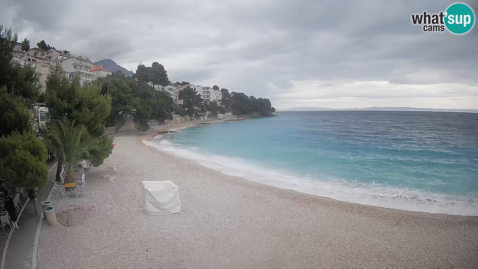 Webcam Lučica Beach Brela – Live View from the Adriatic Coast