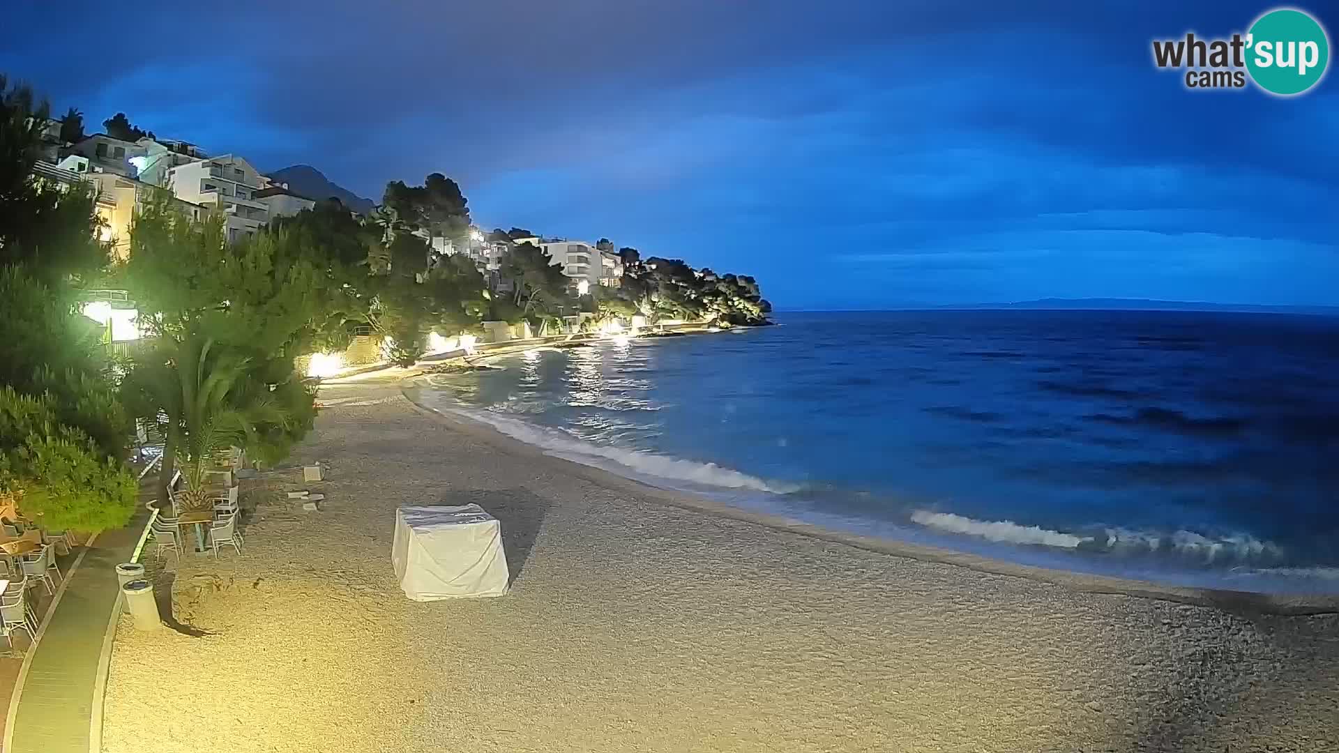 Webcam Lučica Beach Brela – Live View from the Adriatic Coast