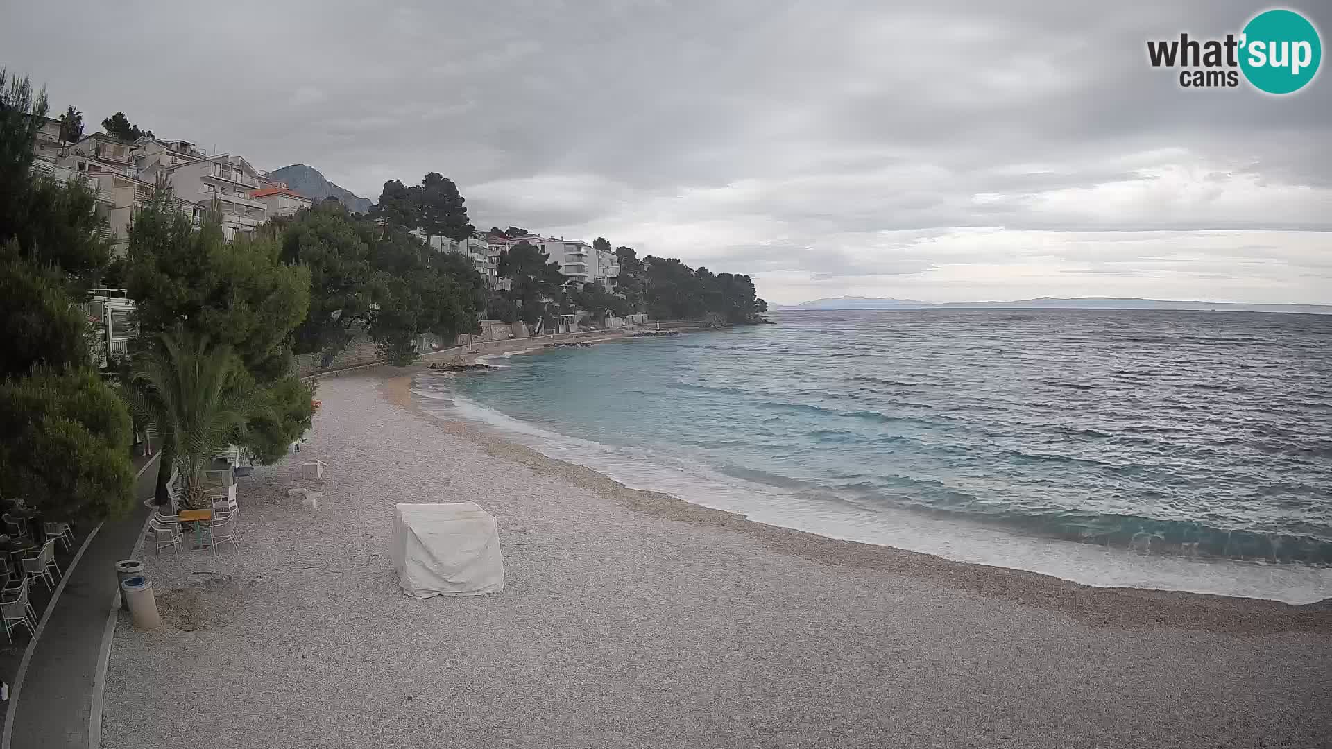 Webcam Lučica Beach Brela – Live View from the Adriatic Coast