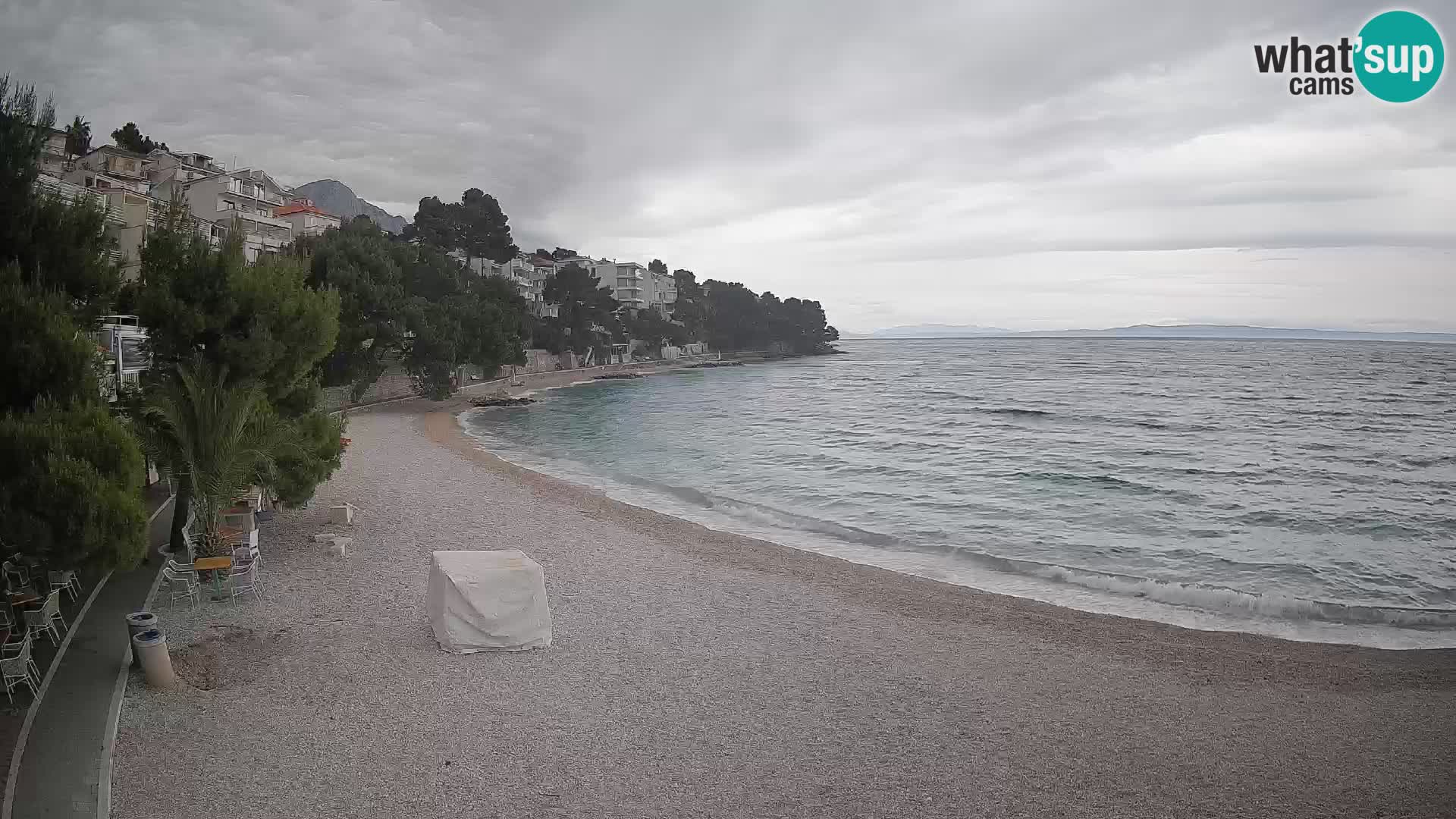 Webcam Lučica Beach Brela – Live View from the Adriatic Coast