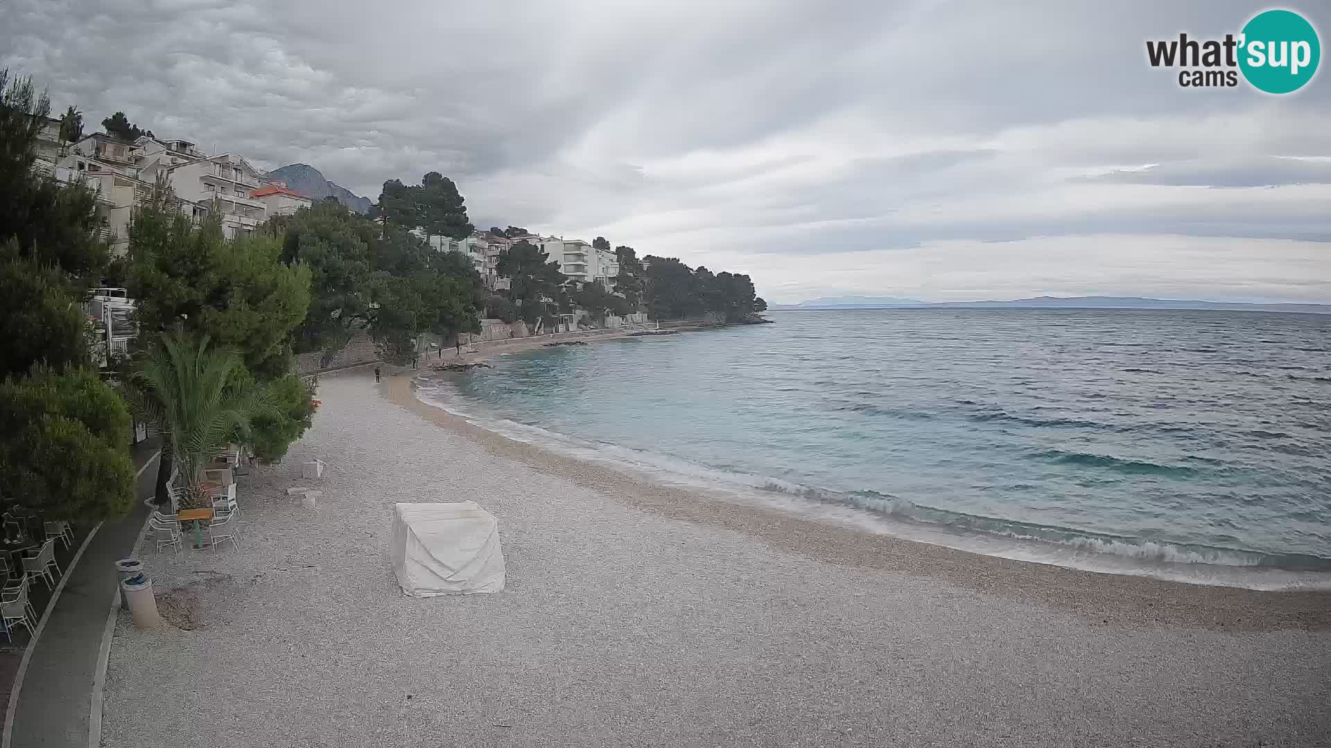 Webcam Lučica Beach Brela – Live View from the Adriatic Coast