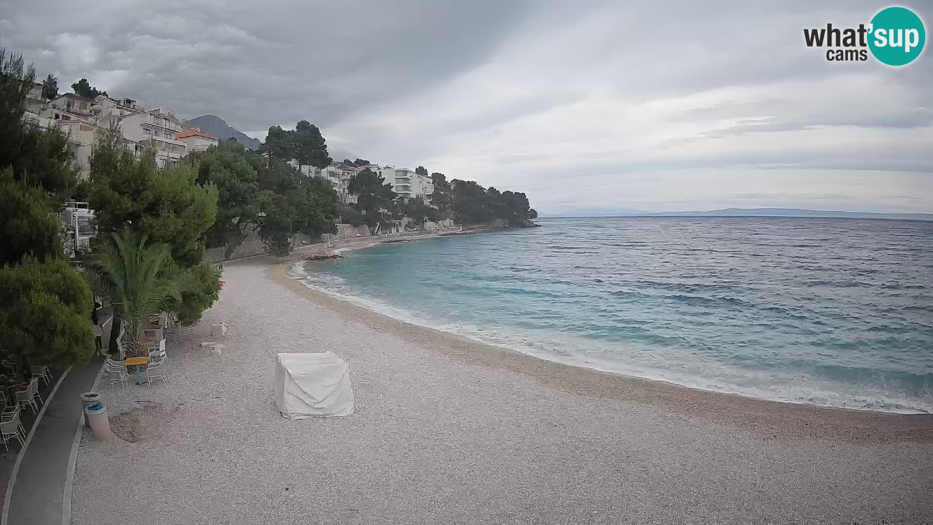 Webcam Lučica Beach Brela – Live View from the Adriatic Coast