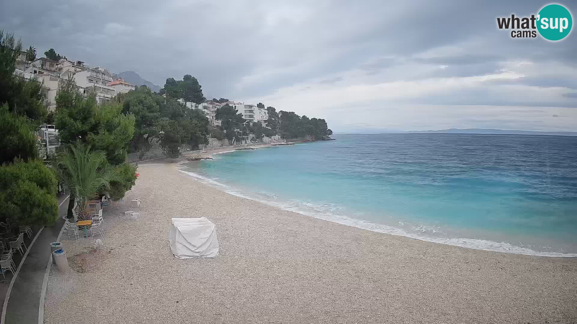 Webcam Lučica Beach Brela – Live View from the Adriatic Coast